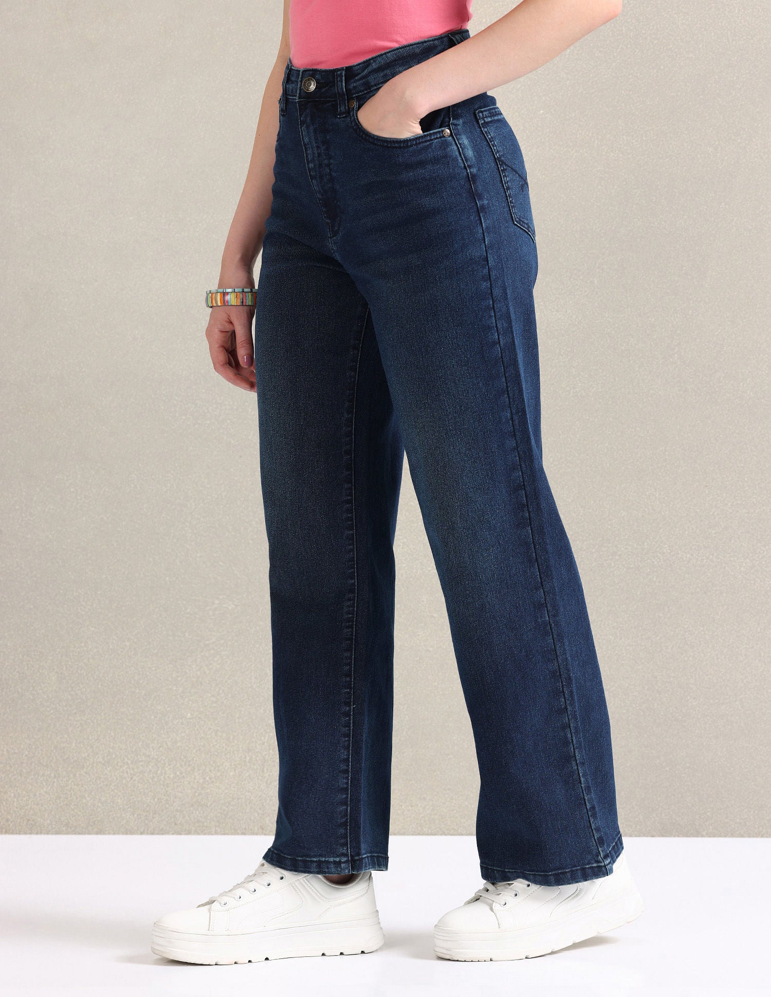 Straight Fit Blue Jeans - Image 4