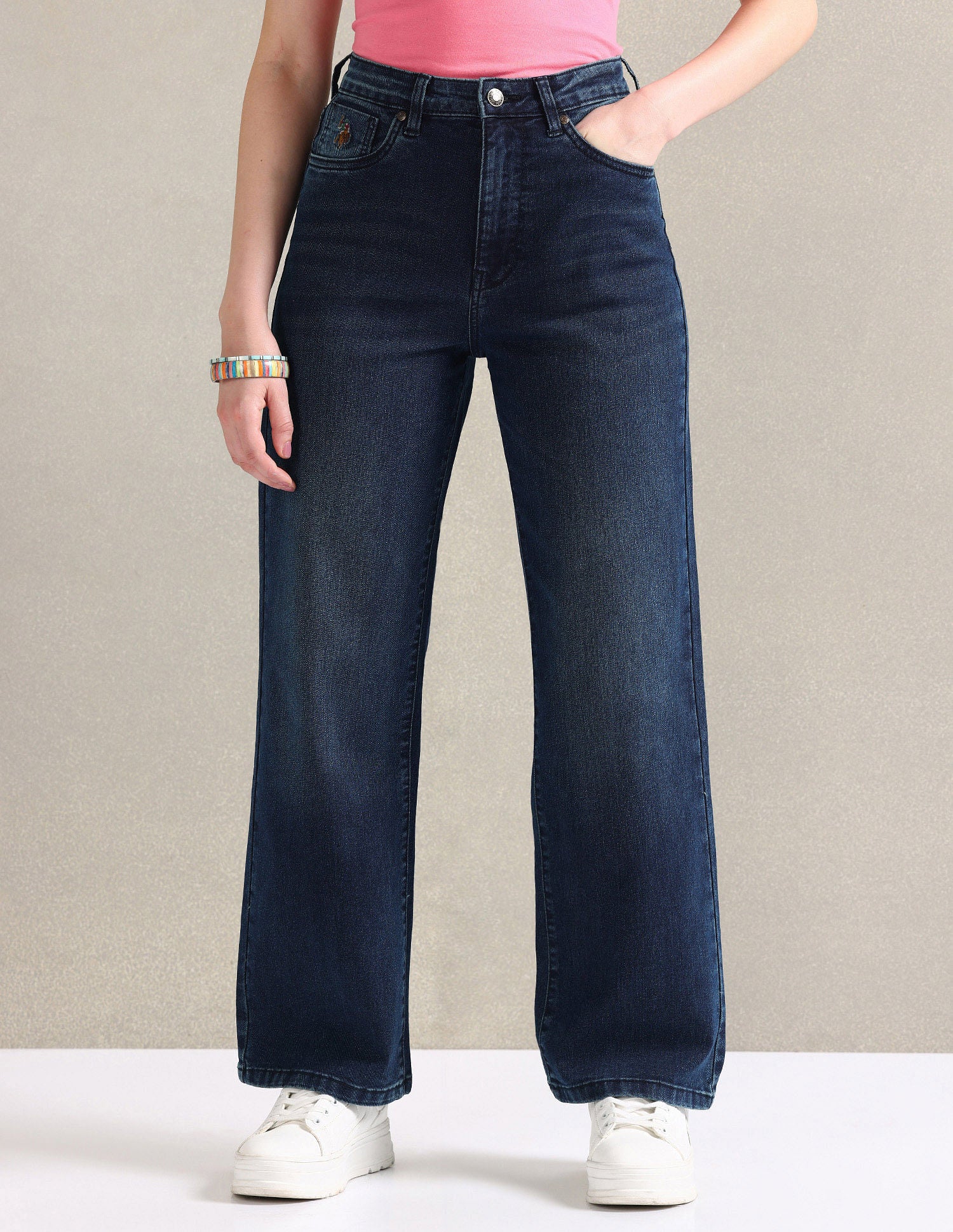 Straight Fit Blue Jeans - Image 6