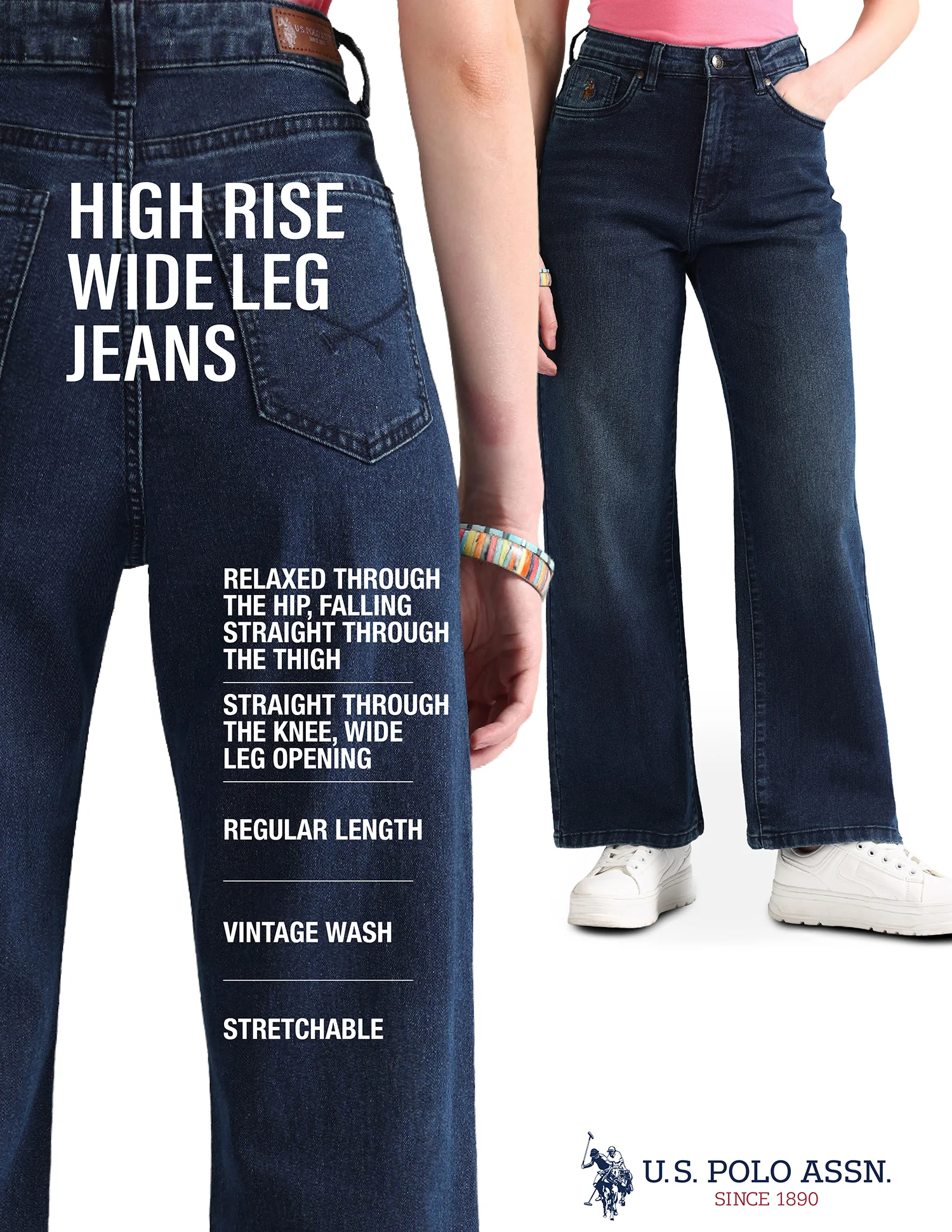 Straight Fit Blue Jeans - Image 8