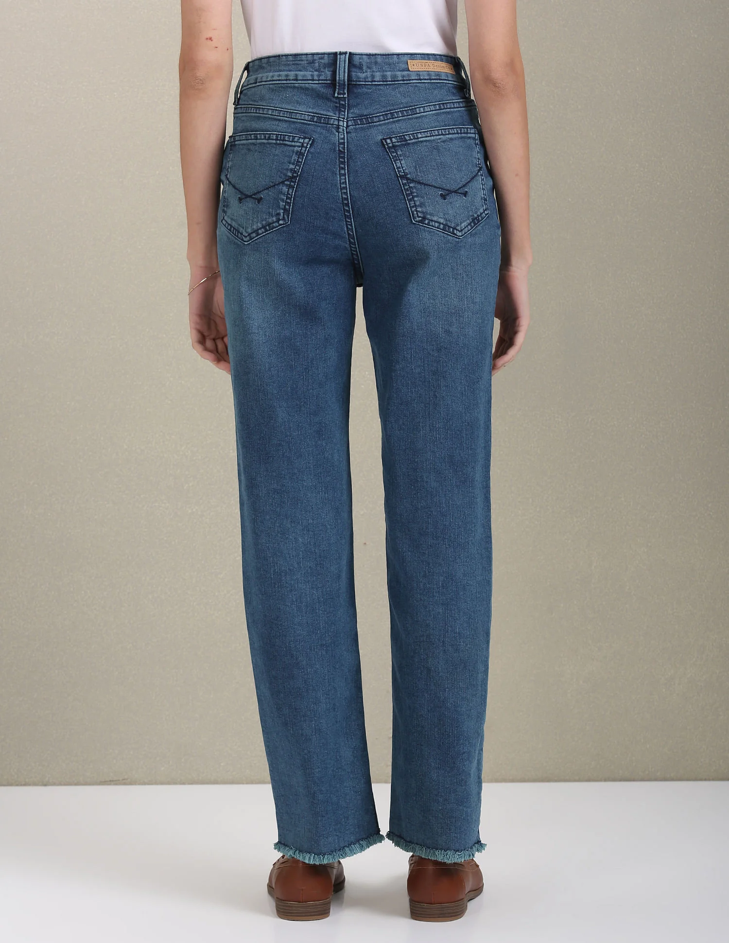 Straight Fit High Rise Jeans - Image 5