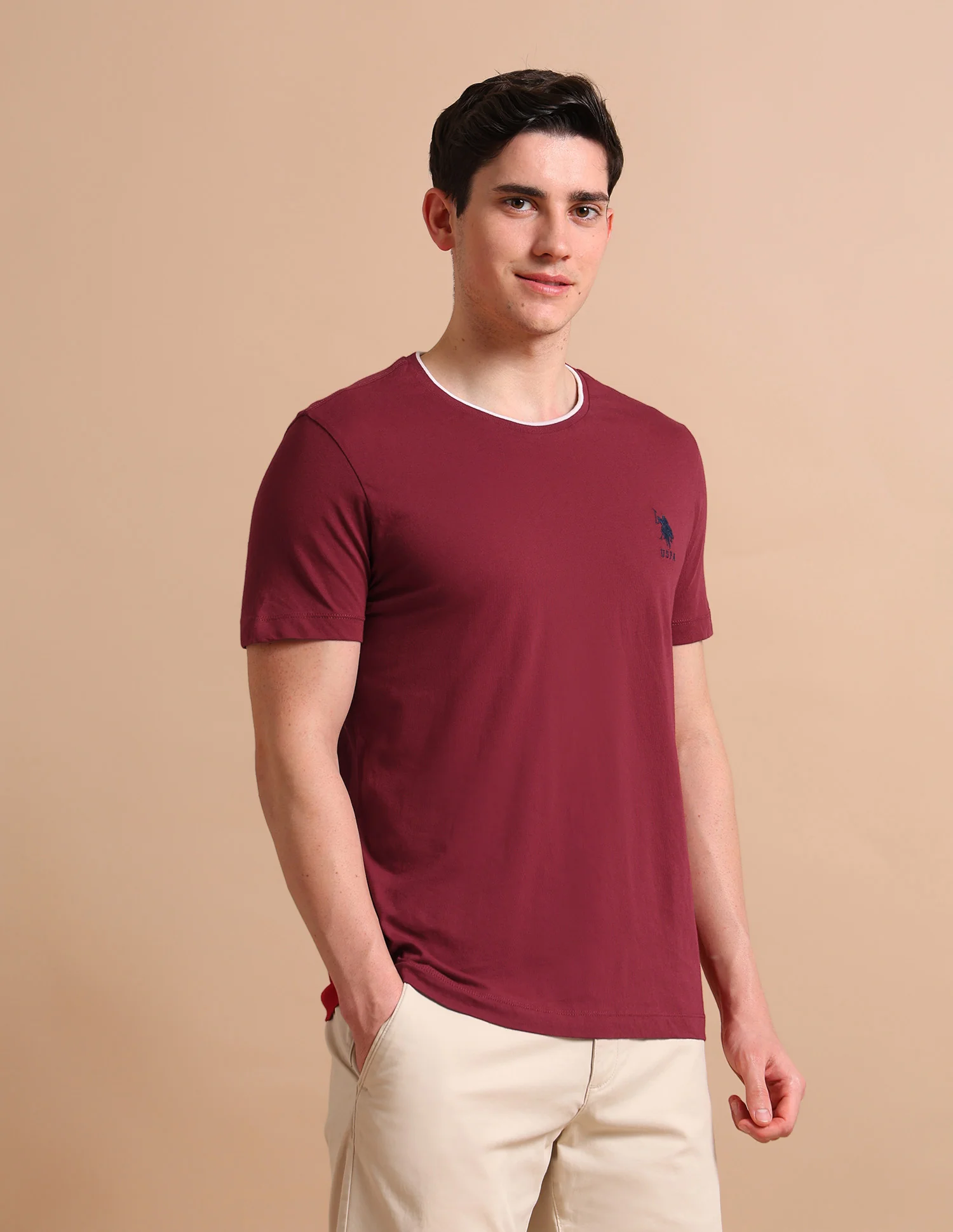 Stretchy Tipped T-Shirt - Image 4