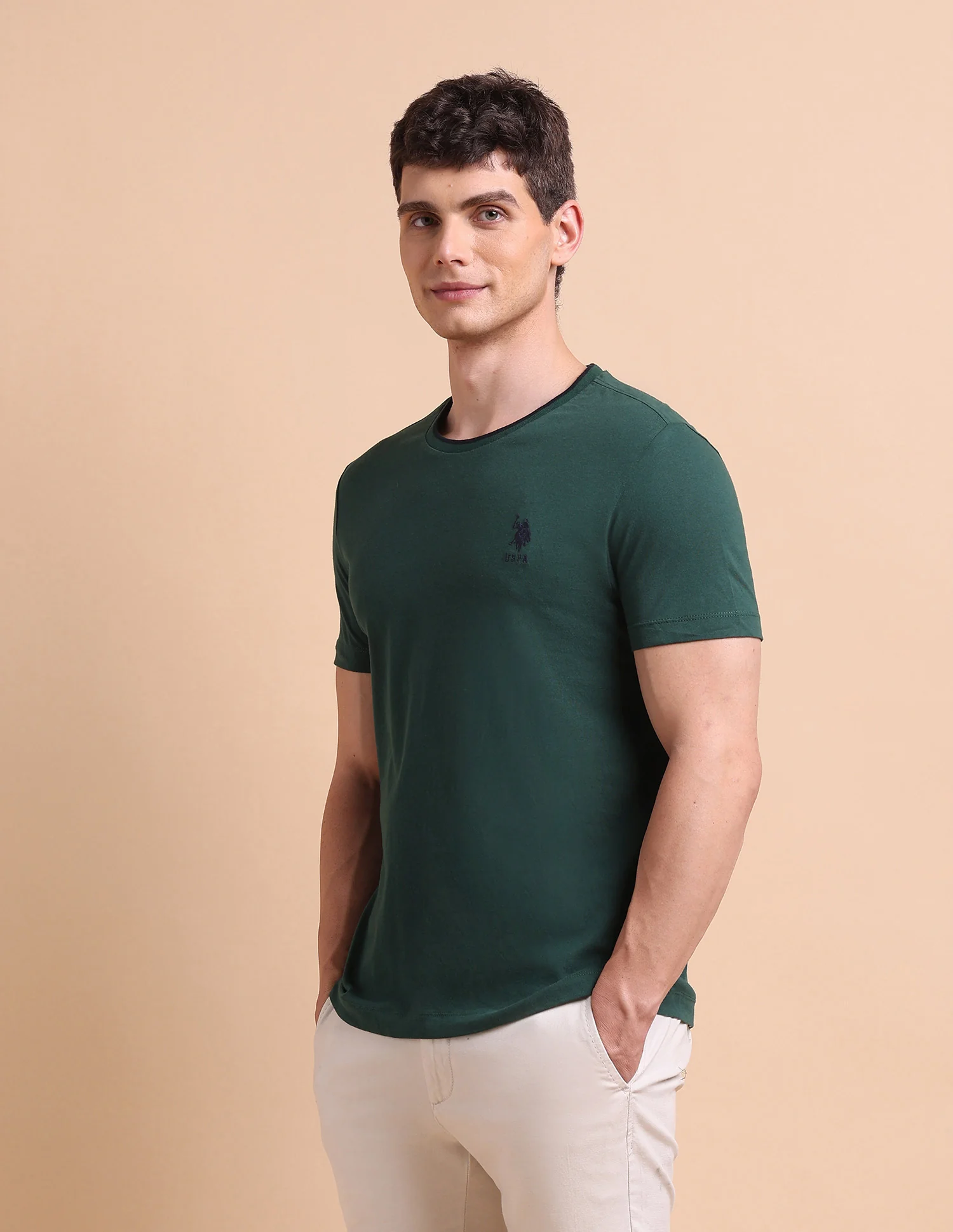 Stretchy Tipped T-Shirt - Image 4