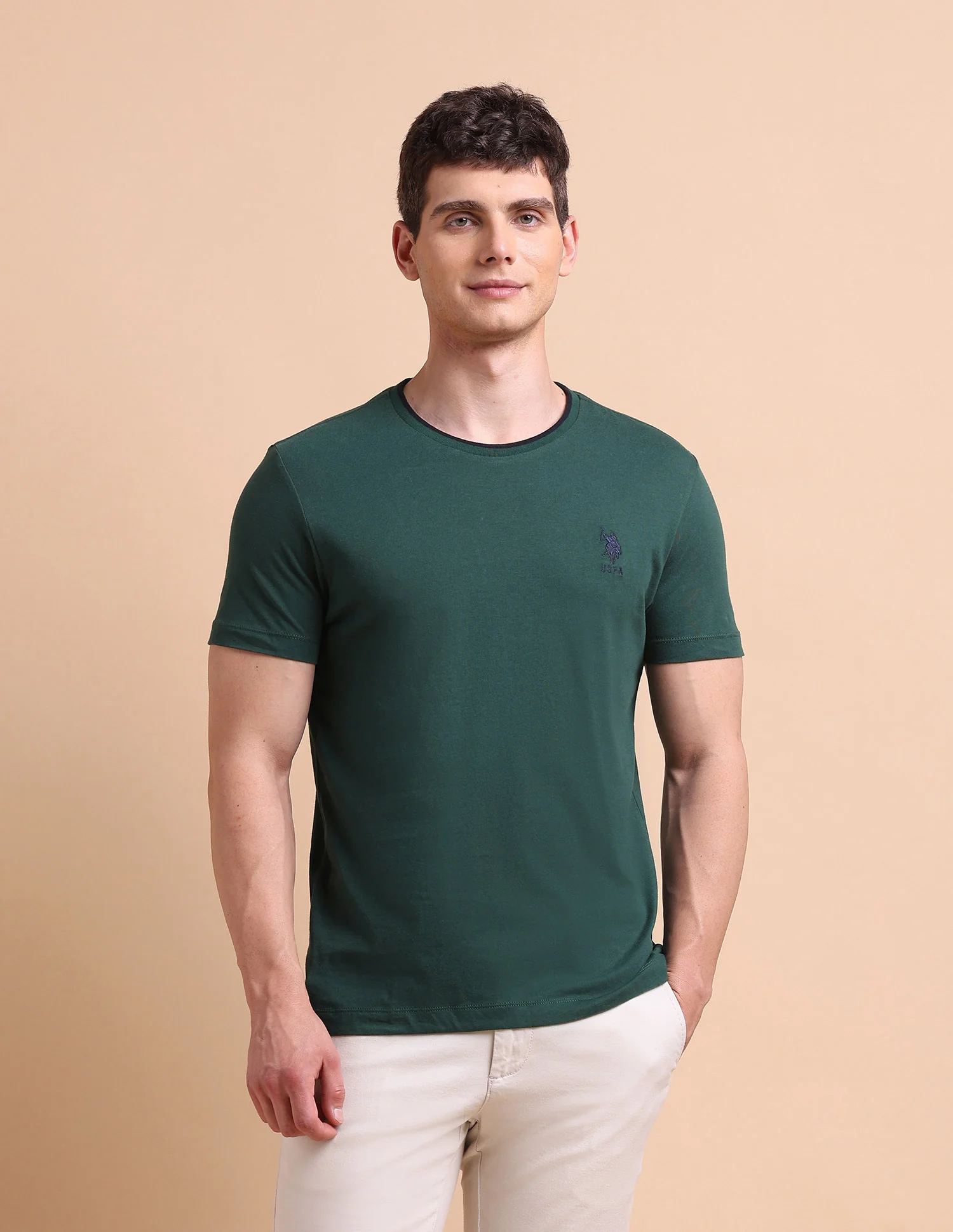 Stretchy Tipped T-Shirt - Image 6