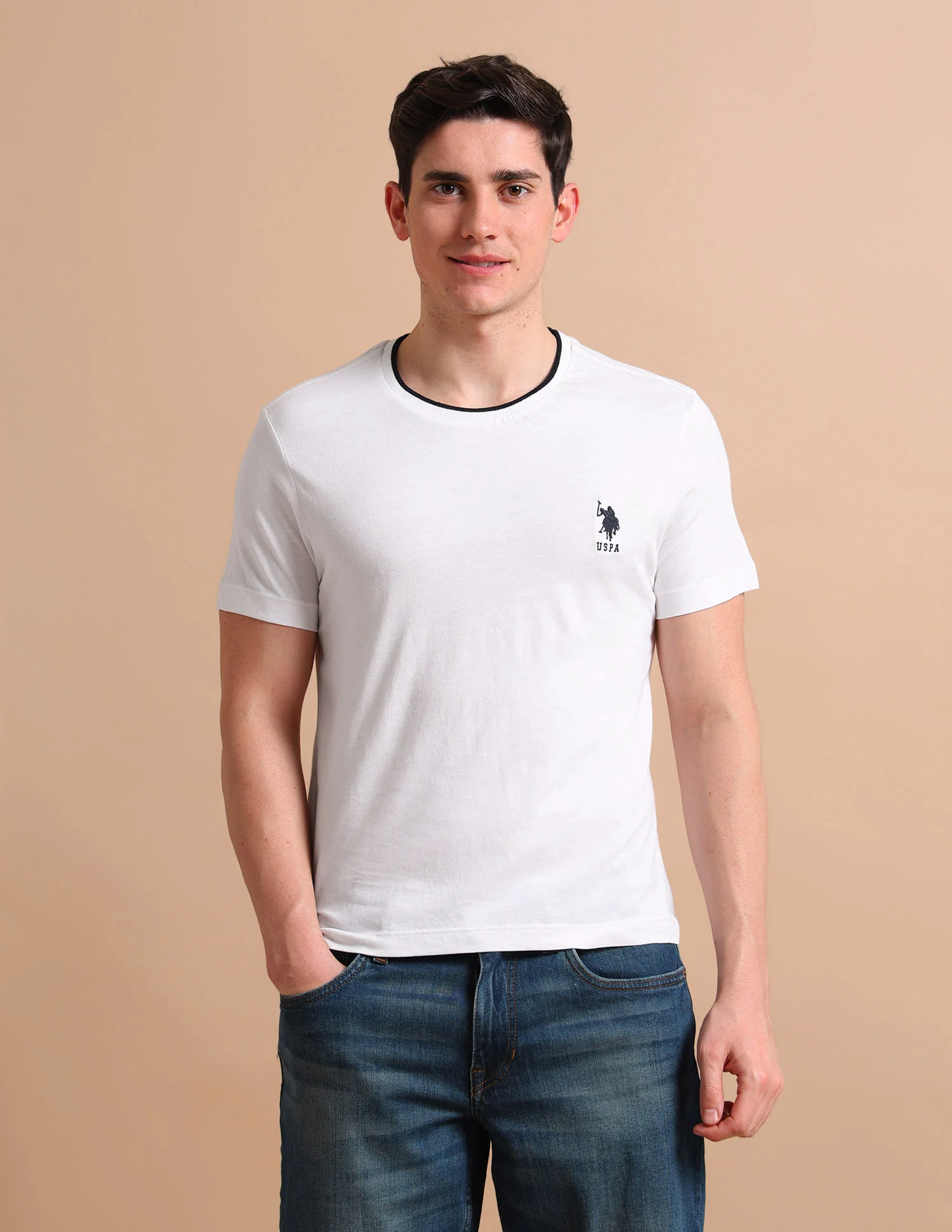 Stretchy Tipped T-Shirt - Image 6