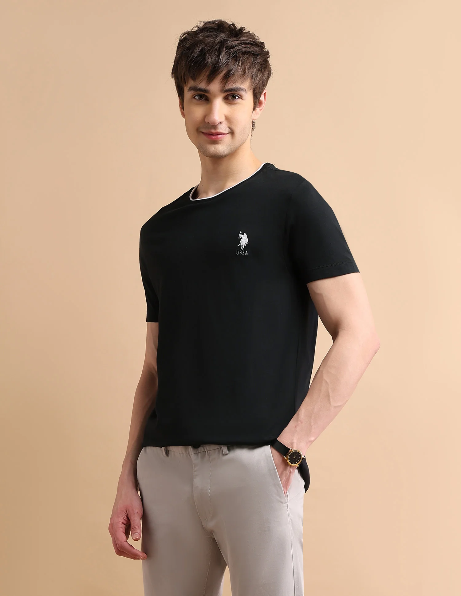 Stretchy Tipped T-Shirt