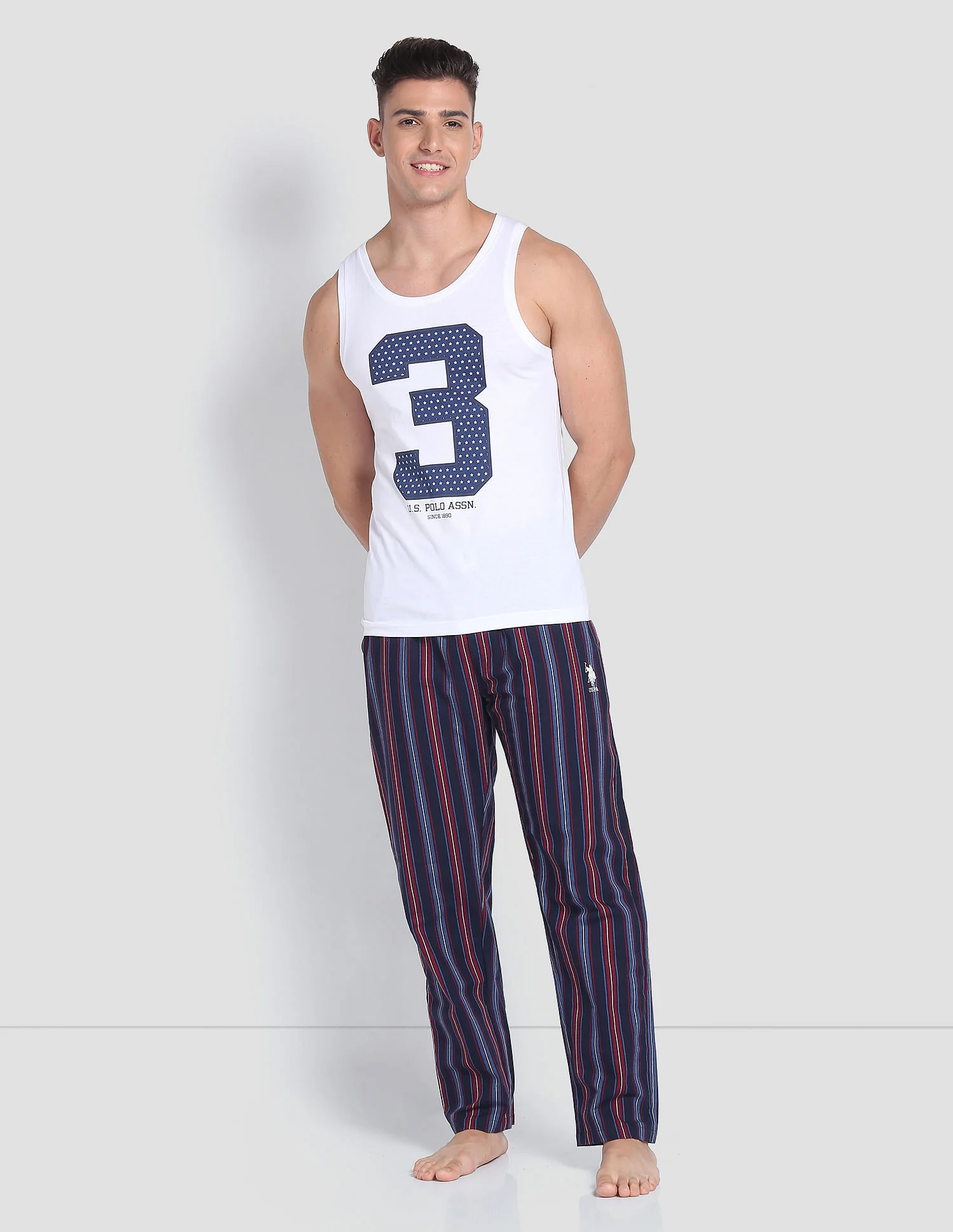 Striped Cotton LP001 Lounge Pants - Pack Of 1 - Image 3