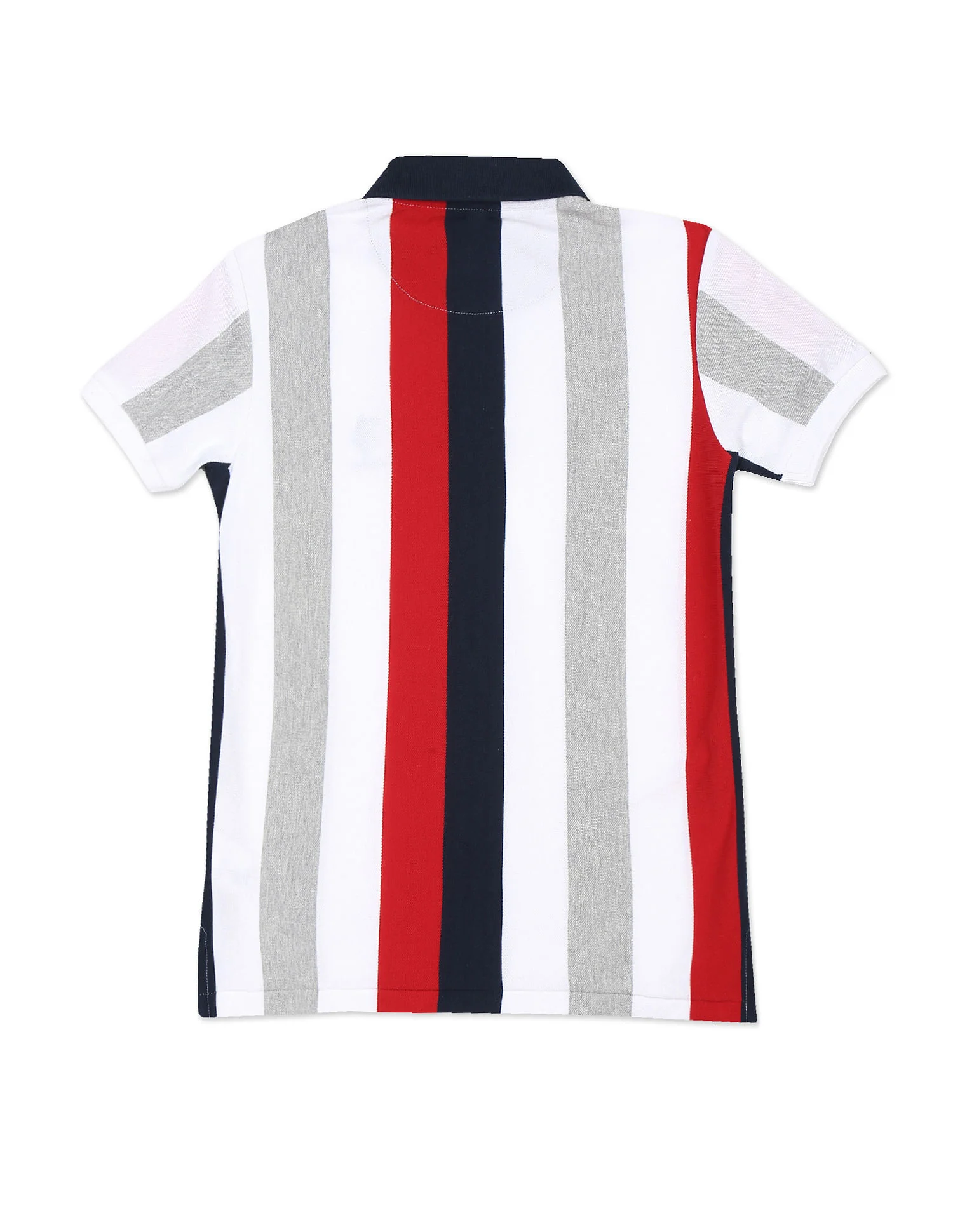Striped Cotton Polo Shirt - Image 2