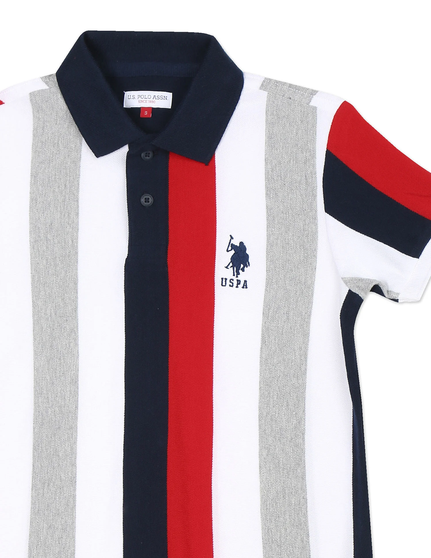 Striped Cotton Polo Shirt - Image 4