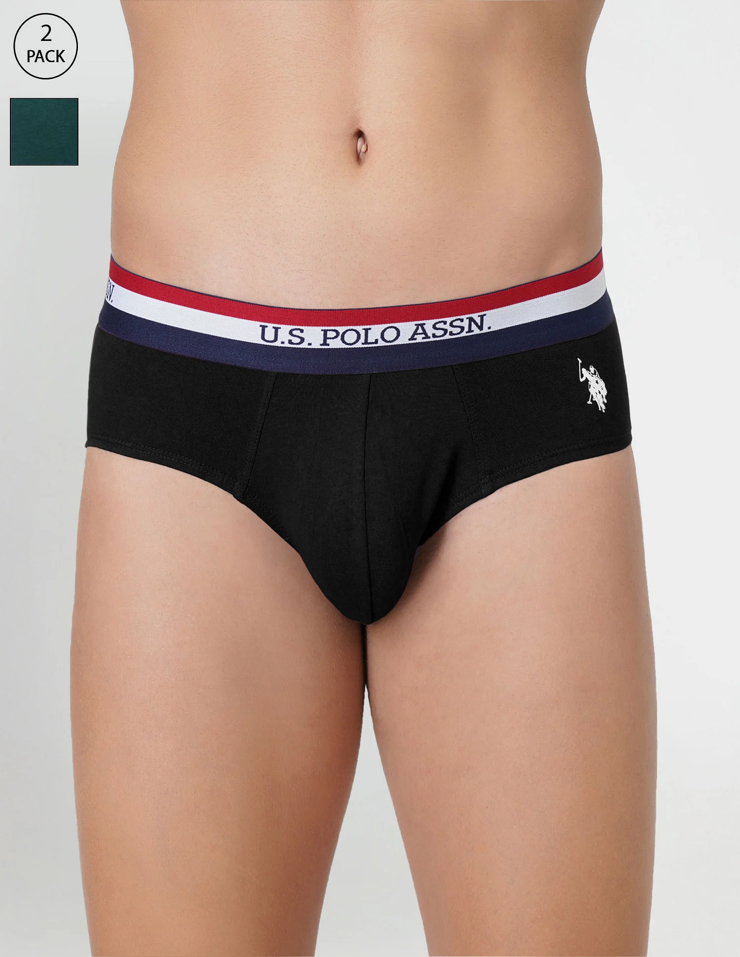 Striped Waistband EB002 Briefs - Pack Of 2