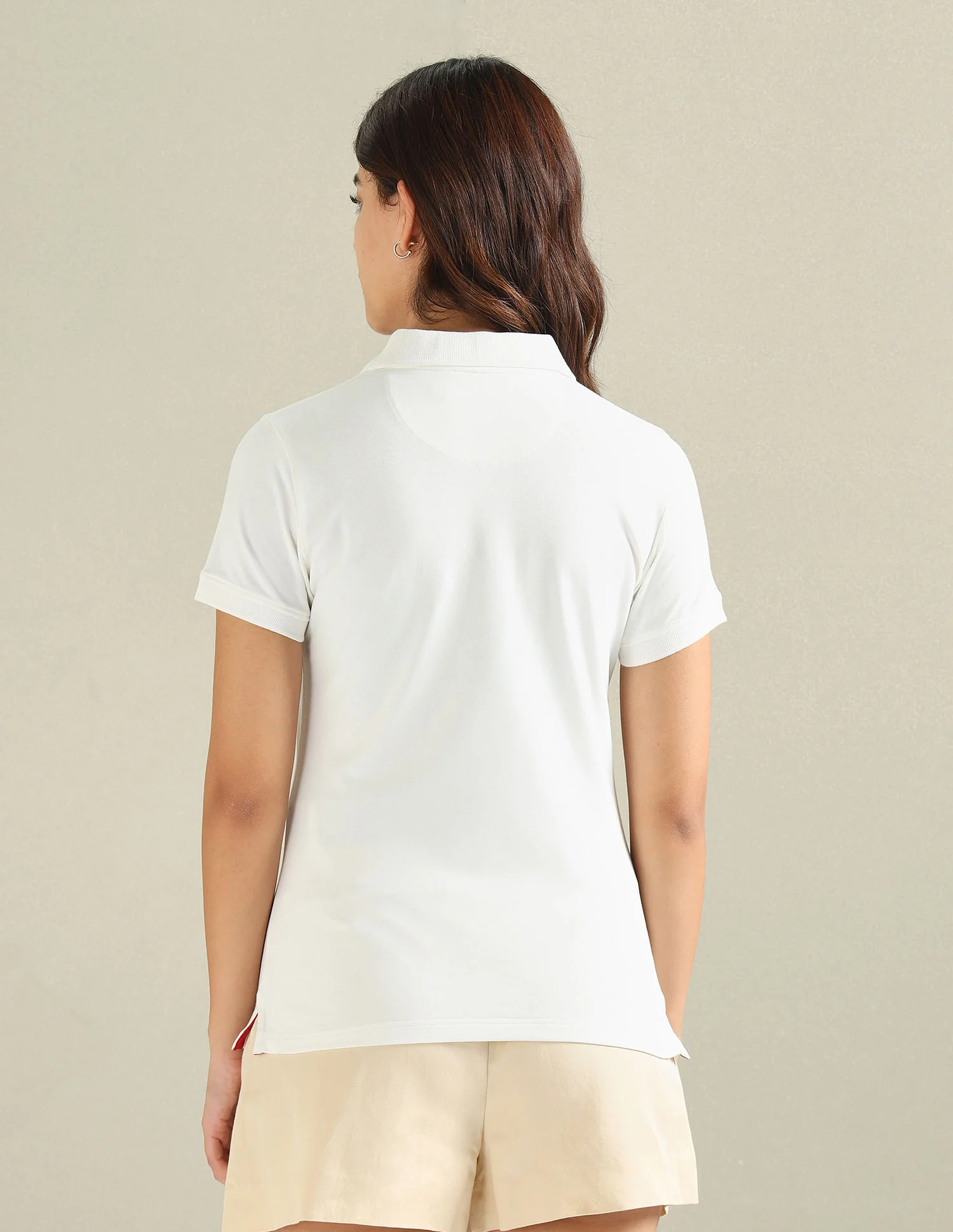 Striped Placket Pique Polo Shirt - Image 5
