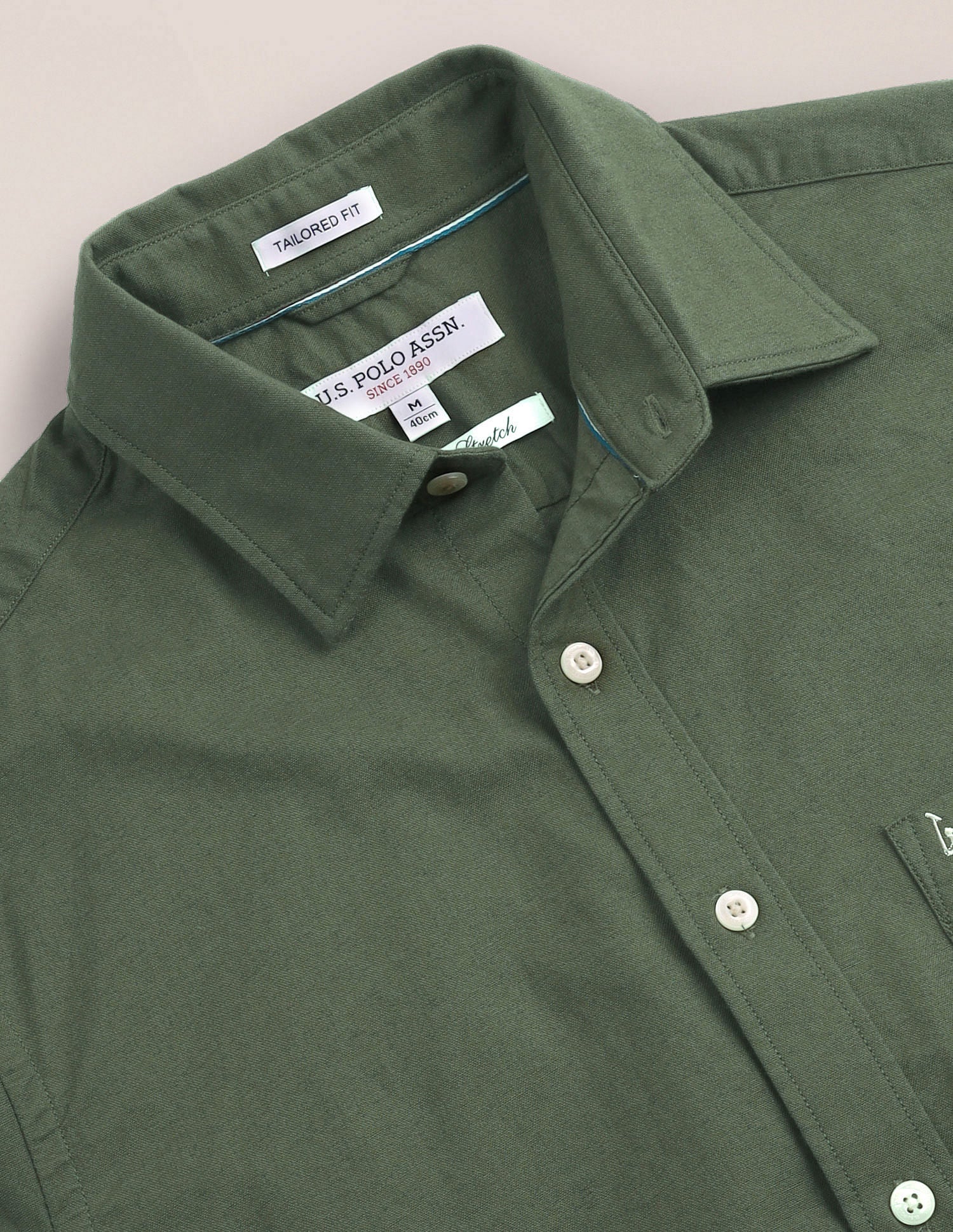 Tailored Fit Dobby Shirt - Image 2