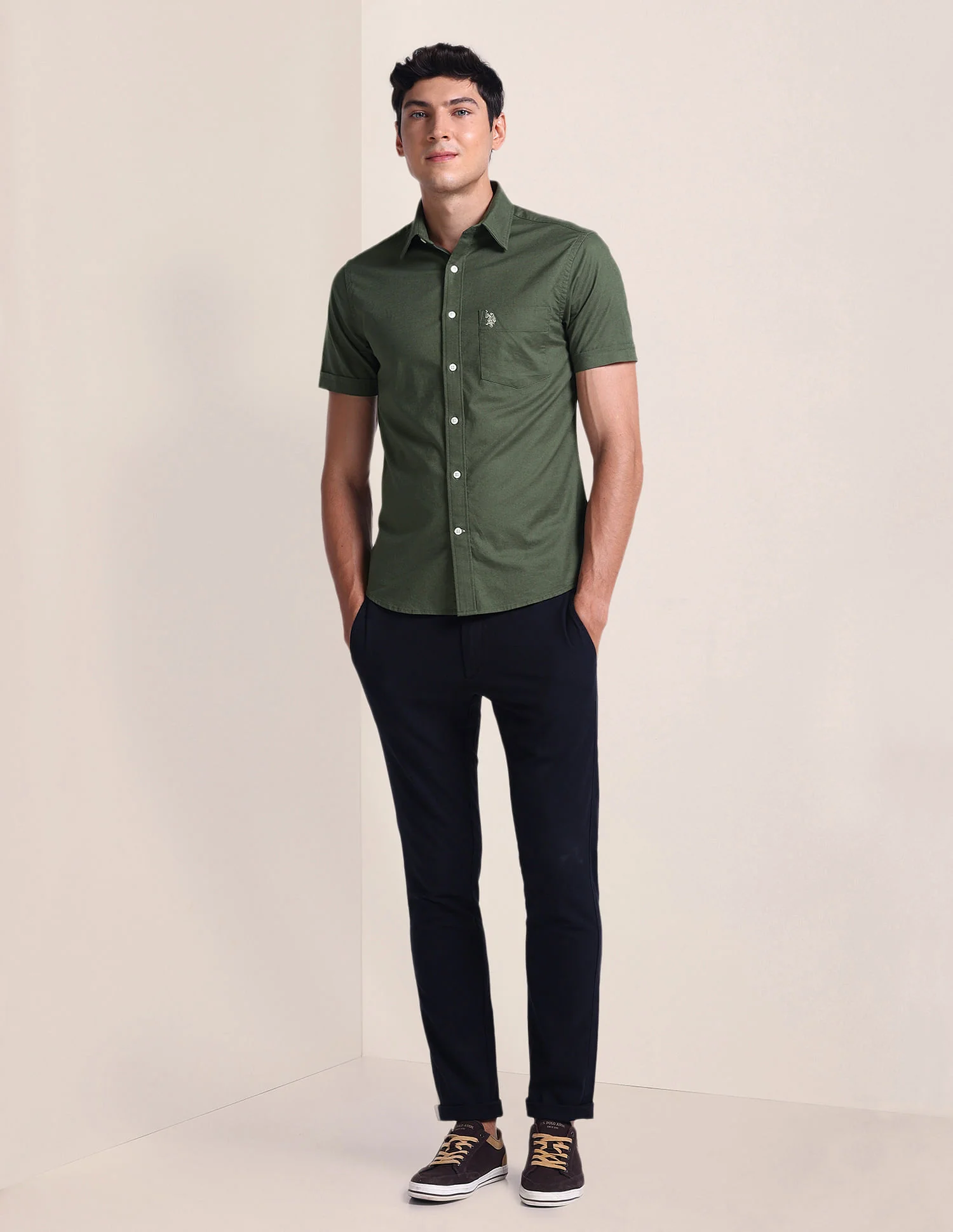 Tailored Fit Dobby Shirt - Image 3