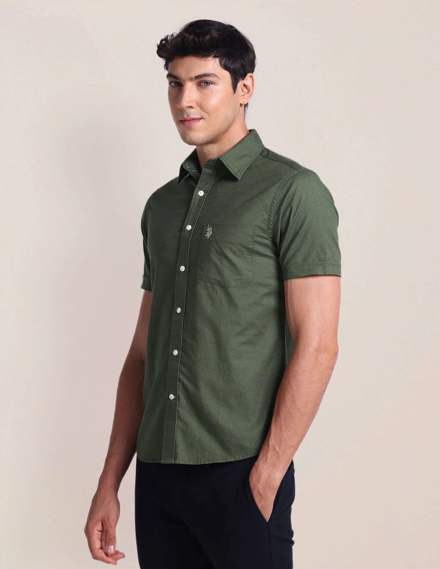 Tailored Fit Dobby Shirt - Image 4