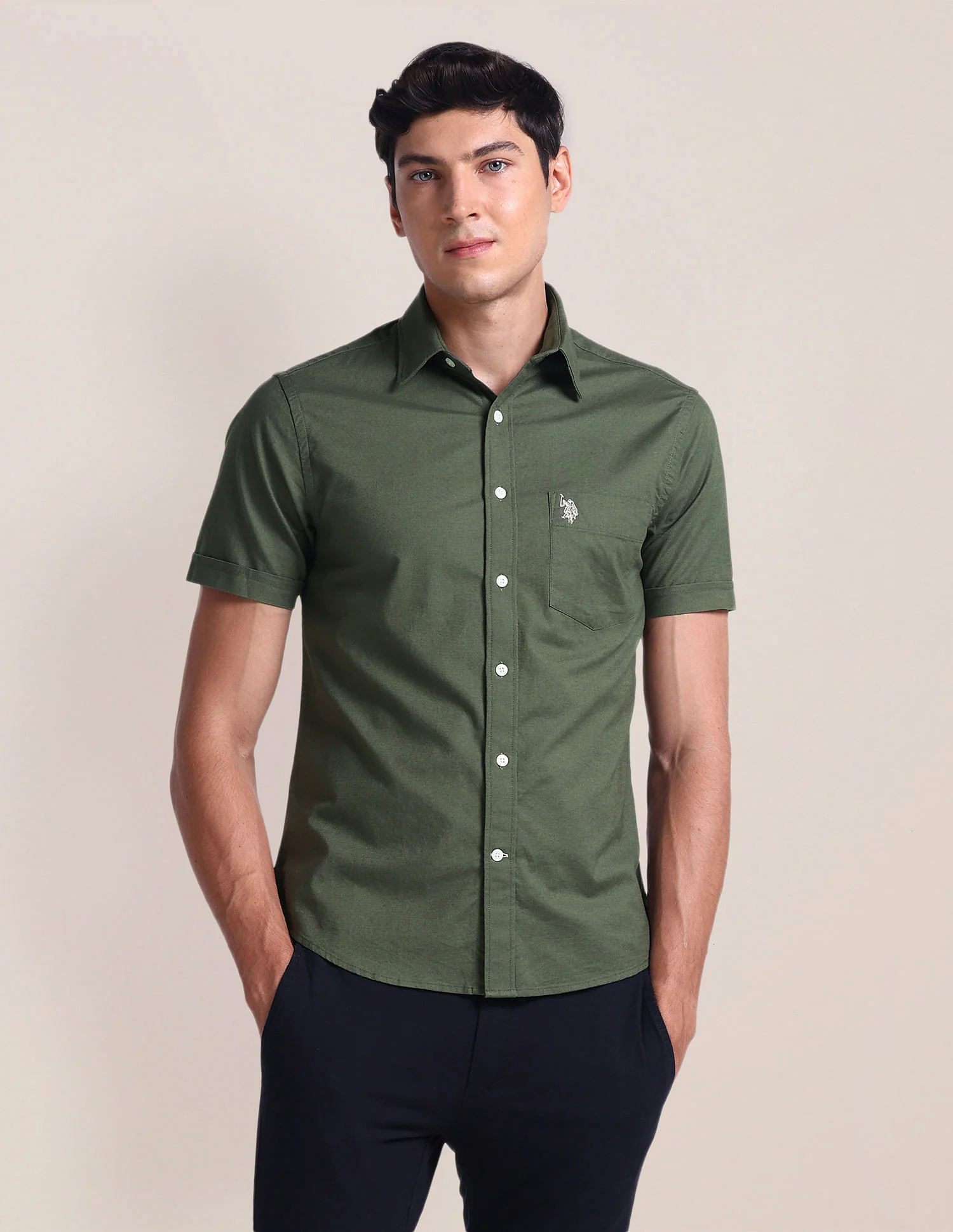 Tailored Fit Dobby Shirt - Image 6
