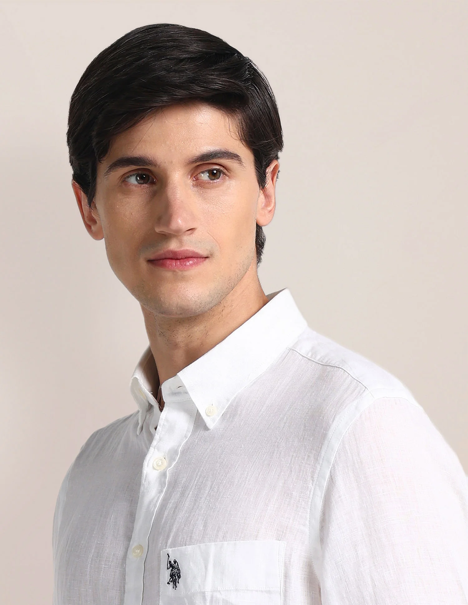 Tailored Fit Linen Shirt - Image 7