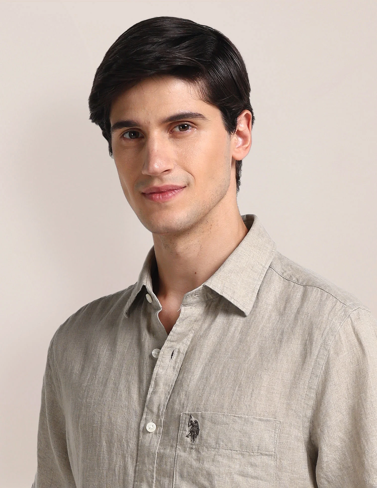 Tailored Fit Linen Shirt - Image 6