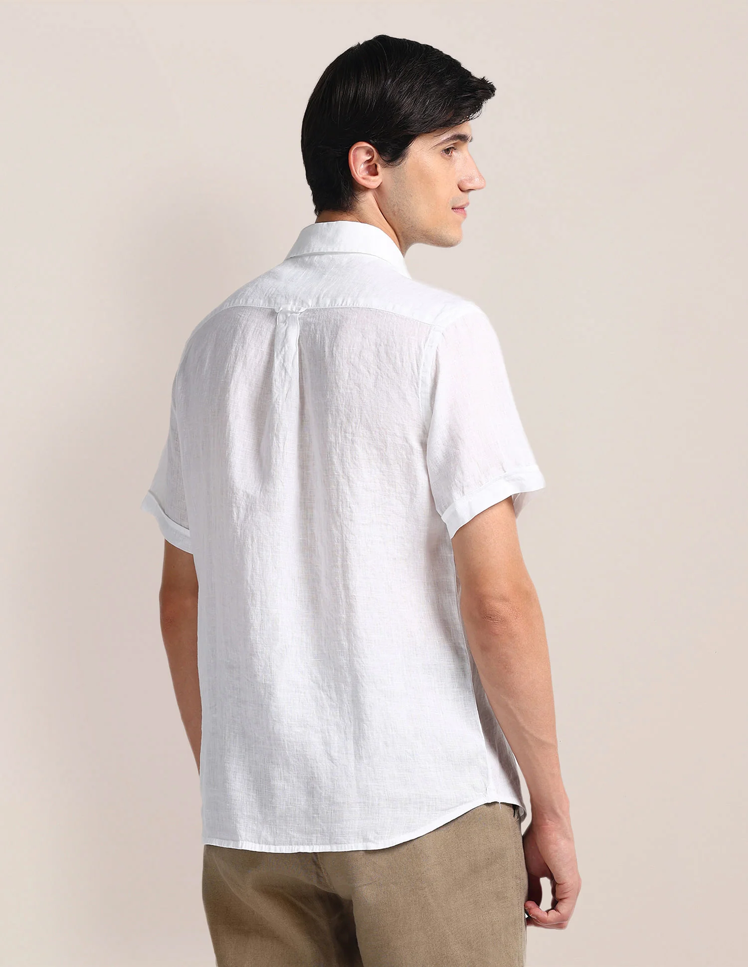 Tailored Fit Linen Shirt - Image 5