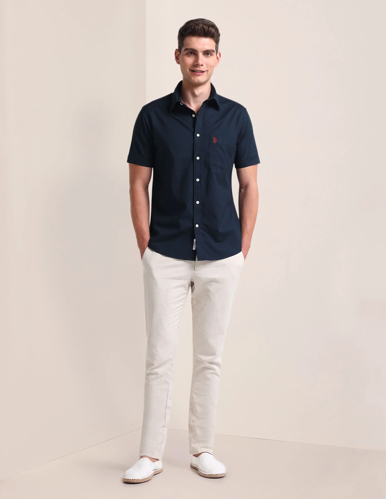 Tailored Regular Fit Cotton Stretch Shirt - Image 3