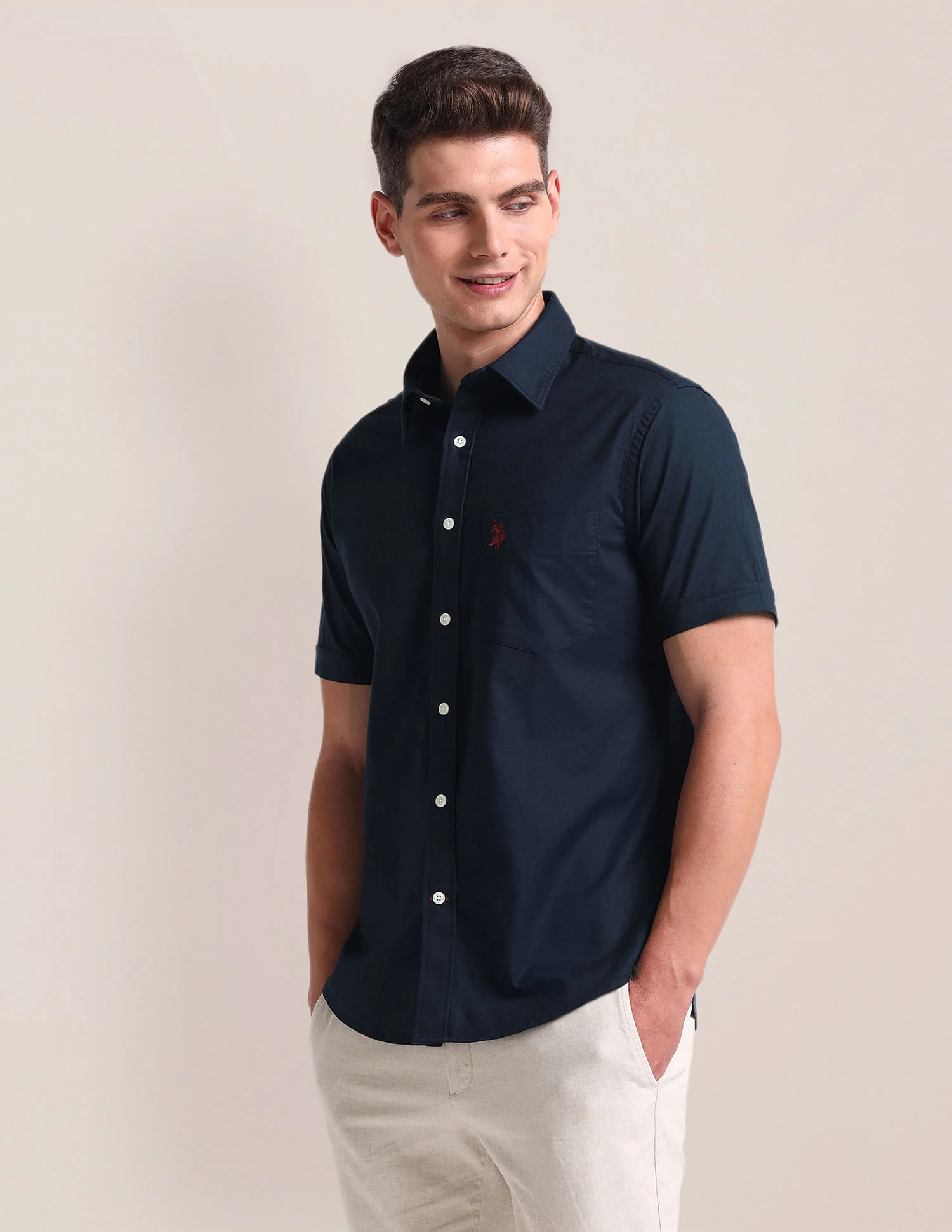 Tailored Regular Fit Cotton Stretch Shirt - Image 4