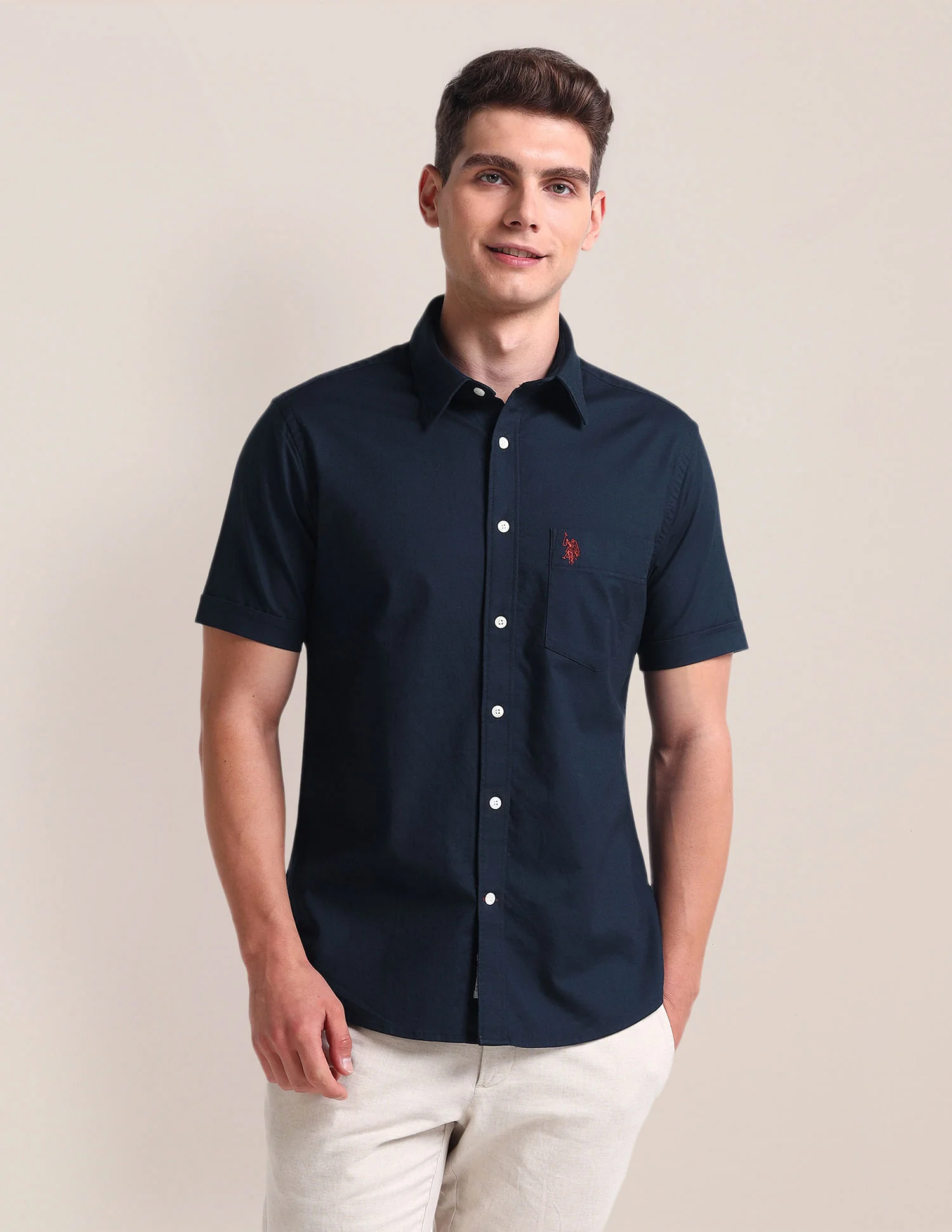 Tailored Regular Fit Cotton Stretch Shirt - Image 6