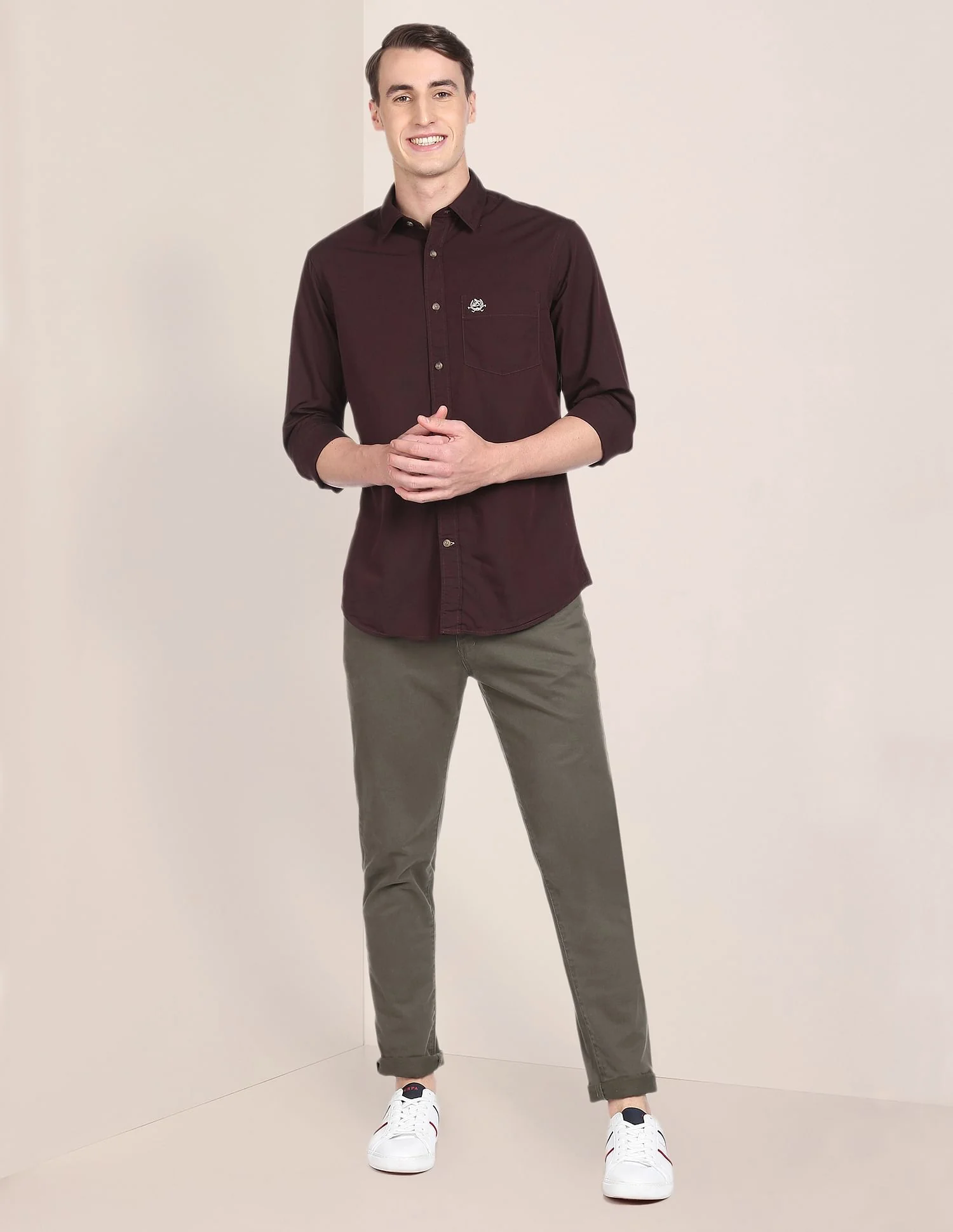 Tailored Regular Fit Solid Casual Shirt - Image 3