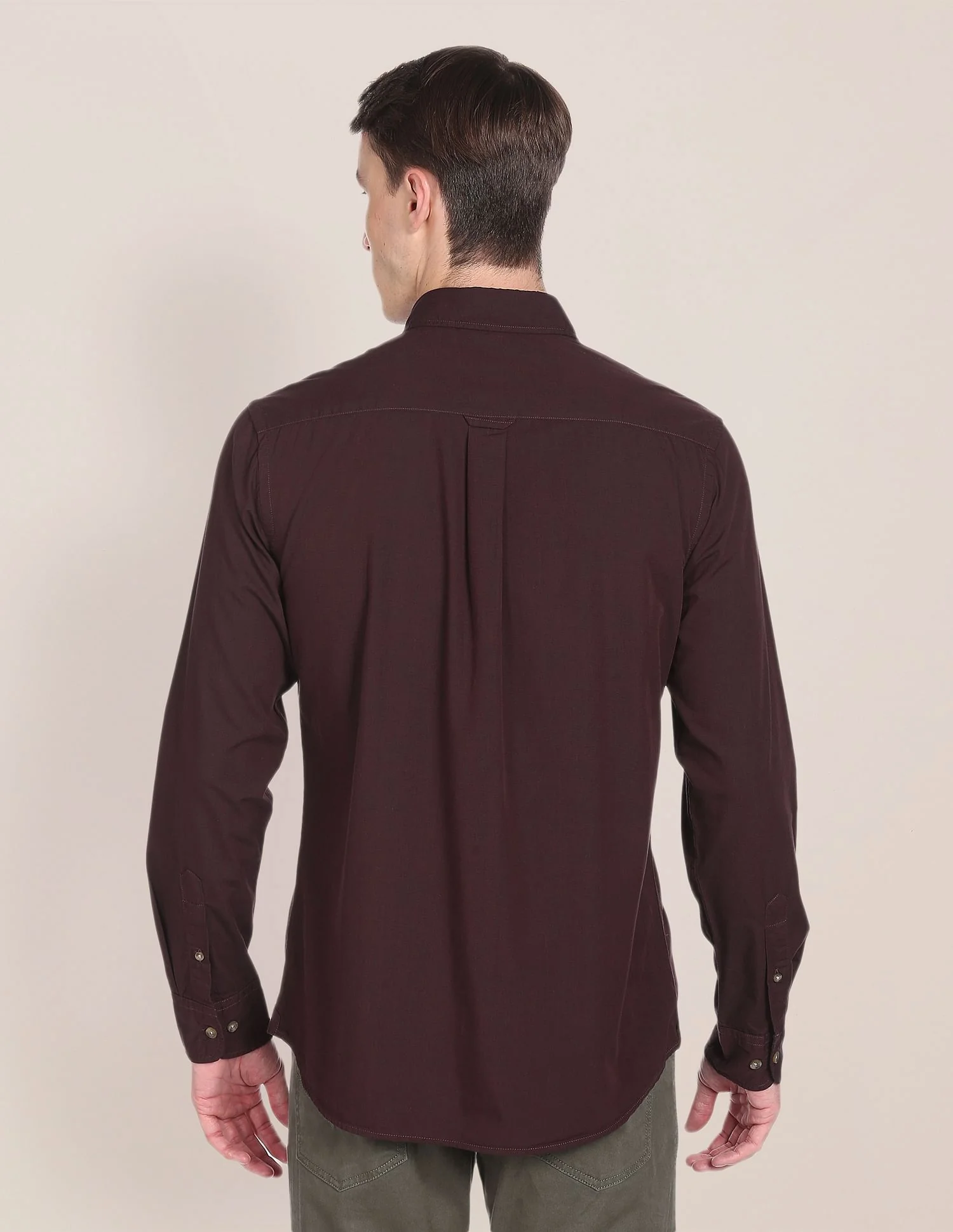 Tailored Regular Fit Solid Casual Shirt - Image 4