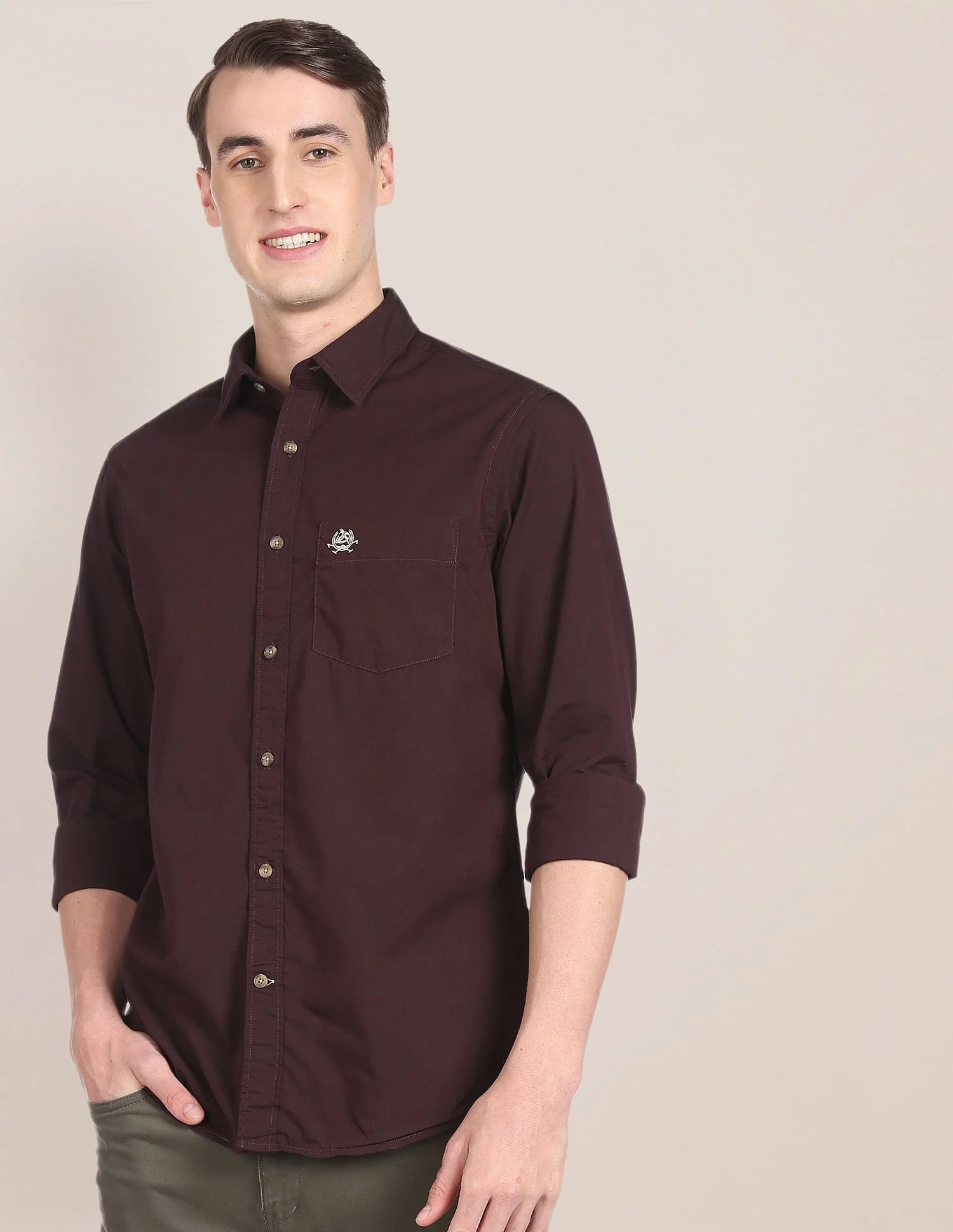 Tailored Regular Fit Solid Casual Shirt - Image 7