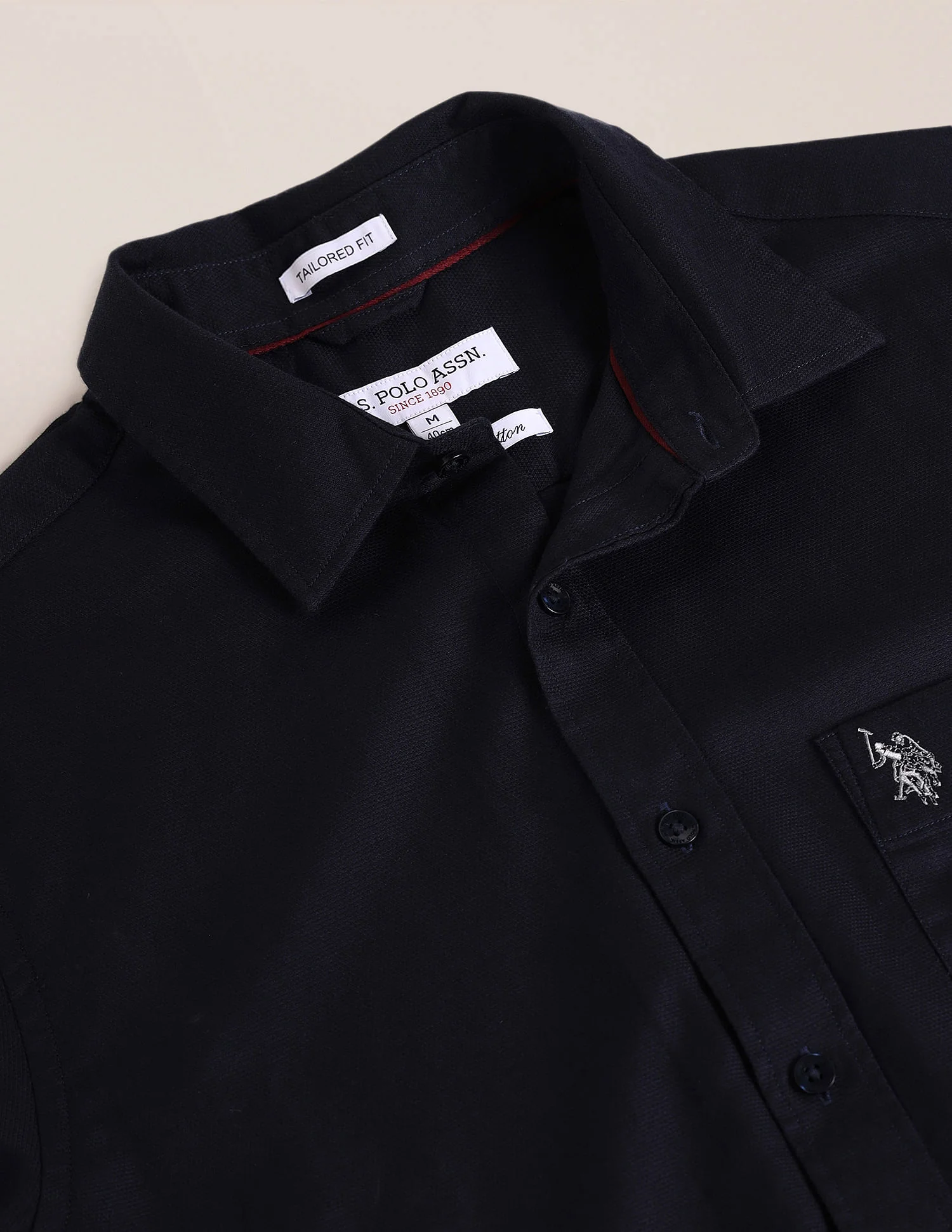 Tailored Regular Fit Solid Shirt - Image 2