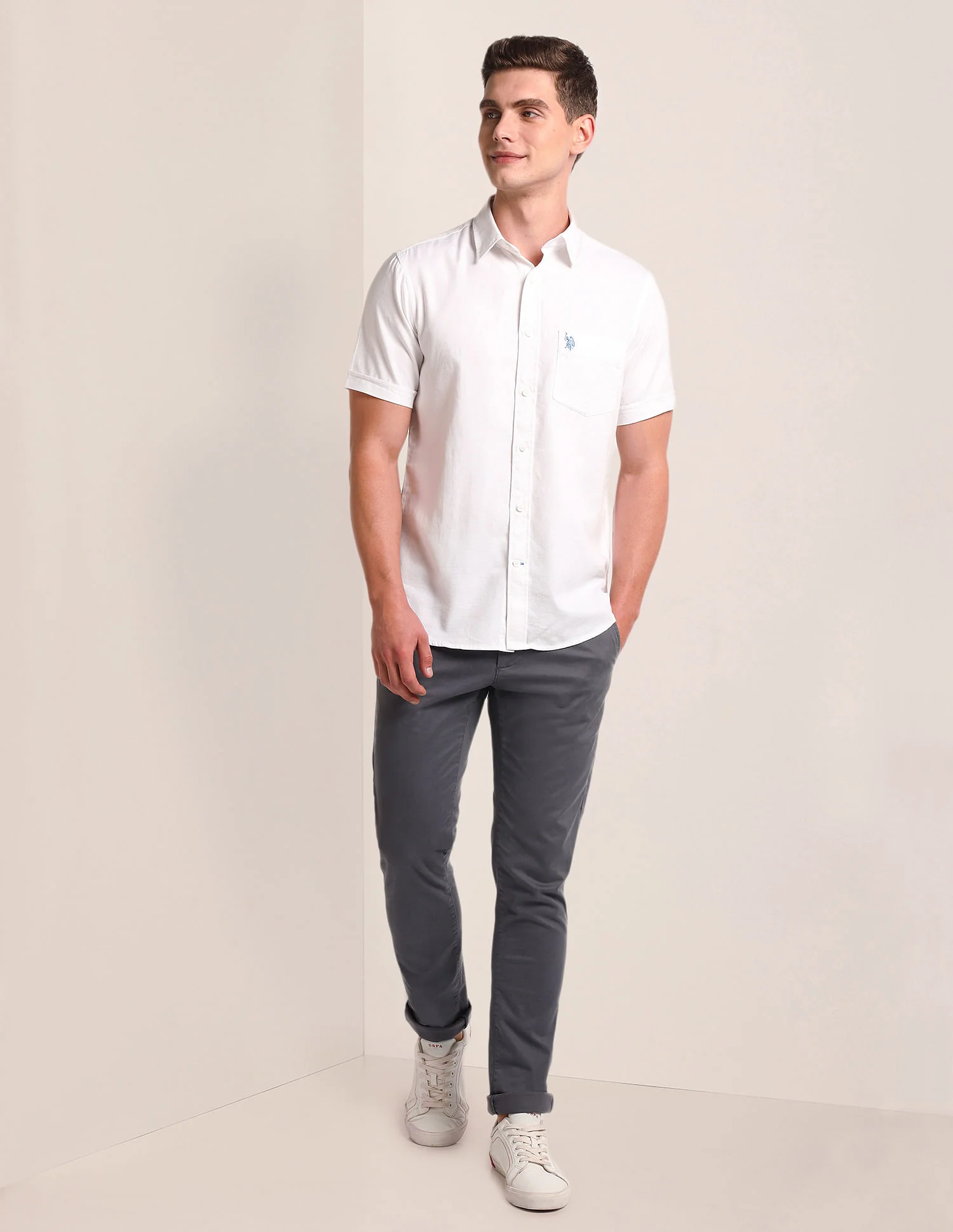 Tailored Regular Fit Solid Shirt - Image 3