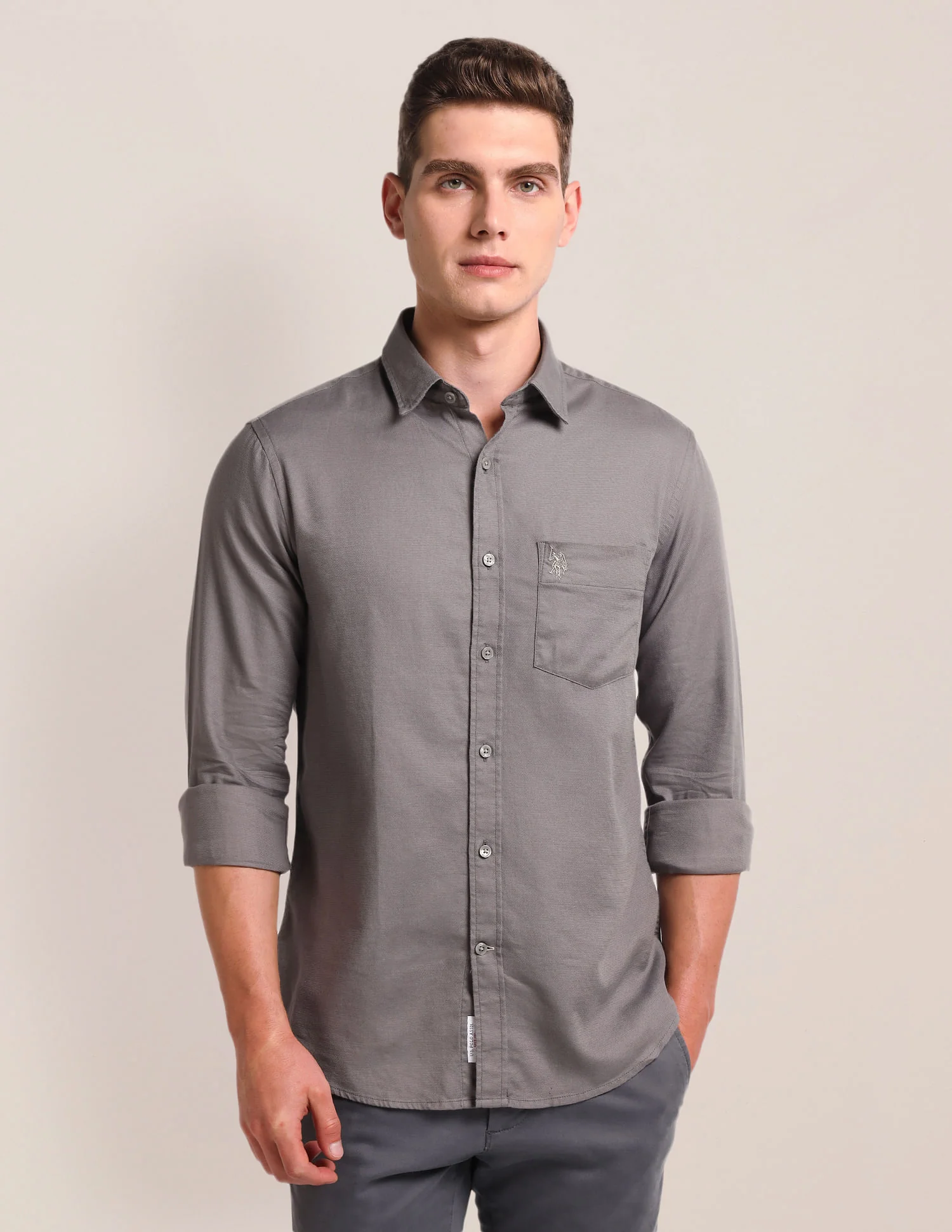 Tailored Regular Fit Solid Shirt - Image 6