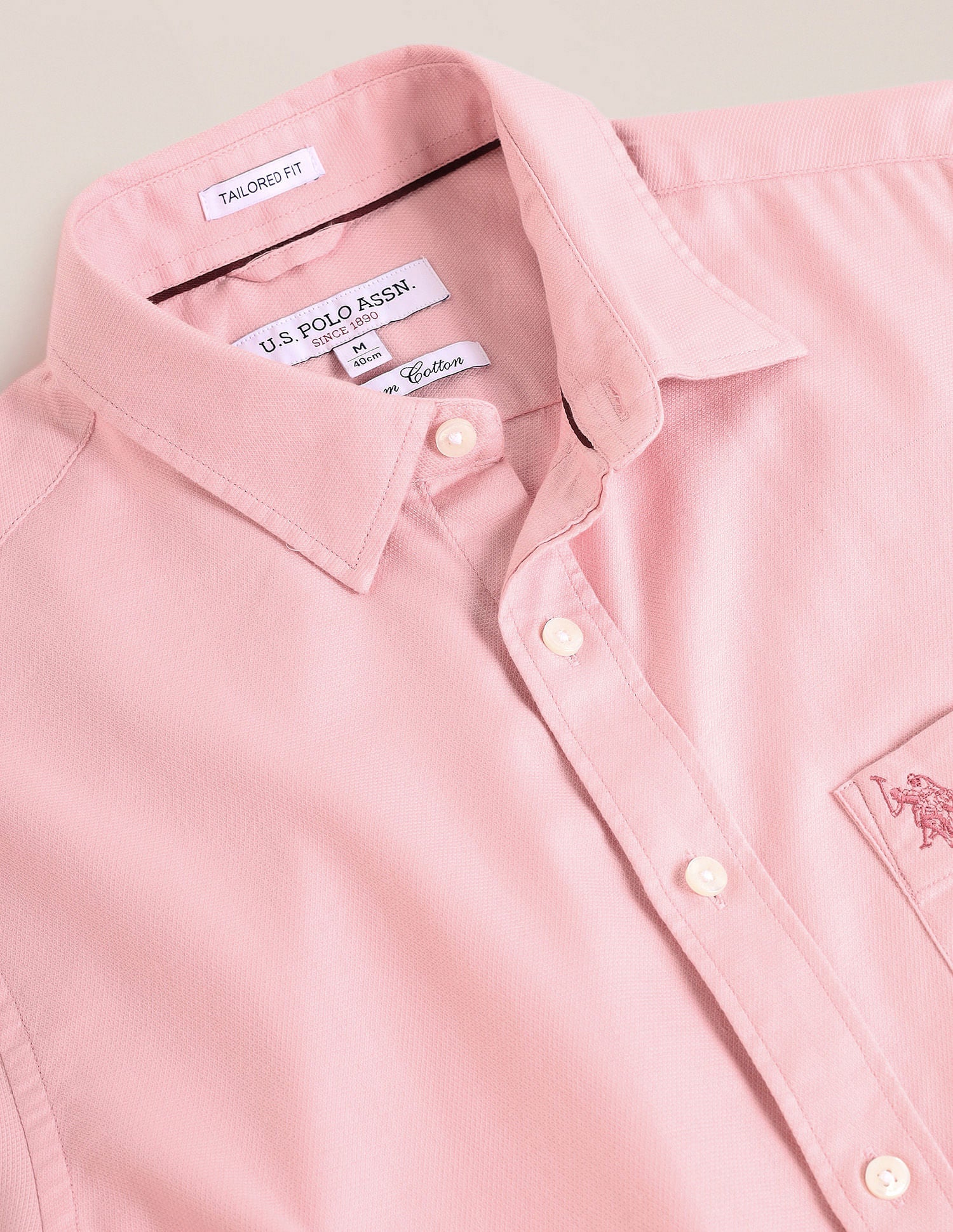 Tailored Regular Fit Solid Shirt - Image 2