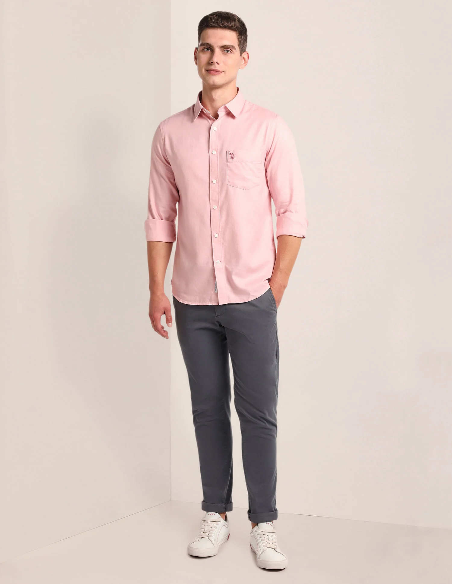 Tailored Regular Fit Solid Shirt - Image 3