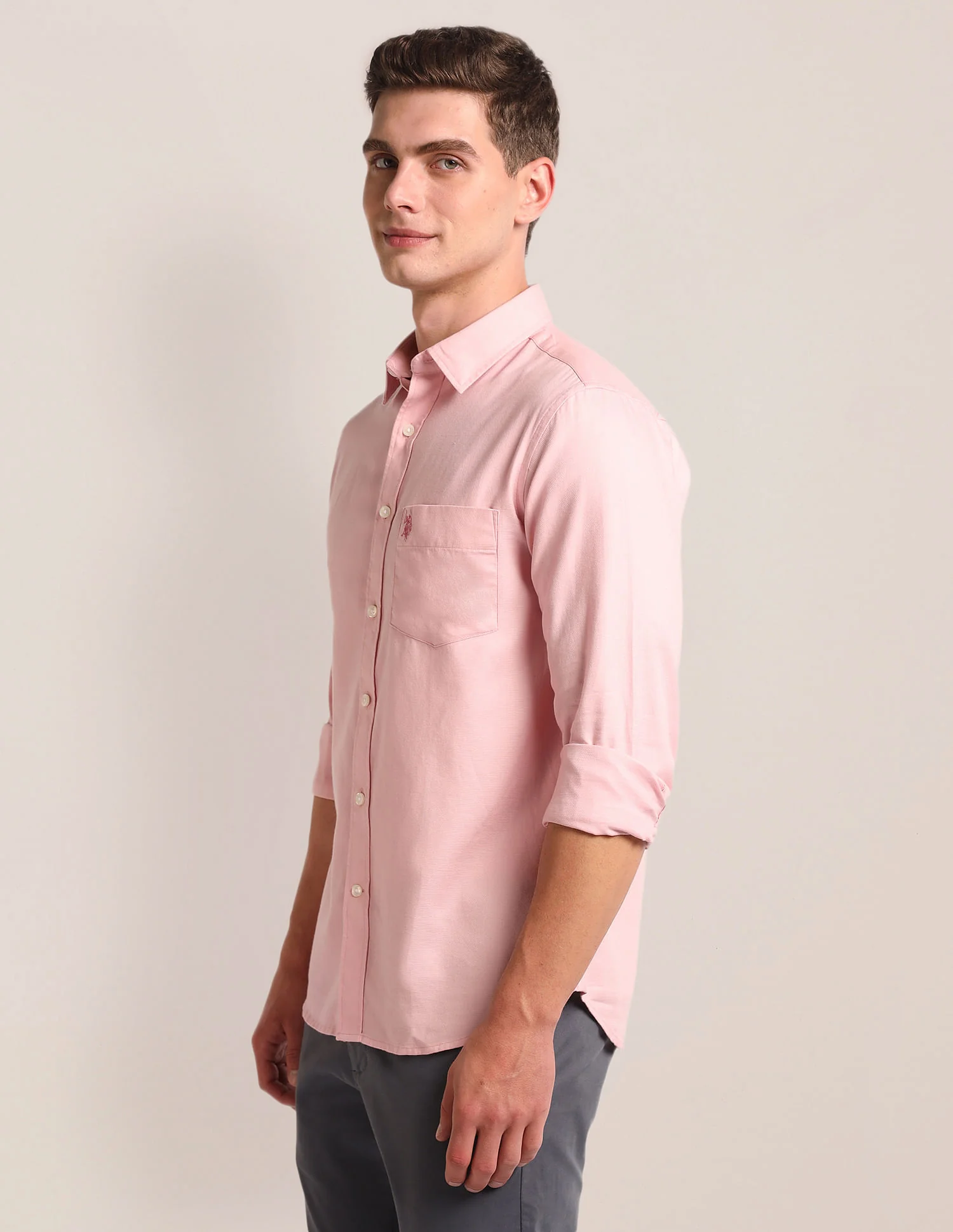Tailored Regular Fit Solid Shirt - Image 4