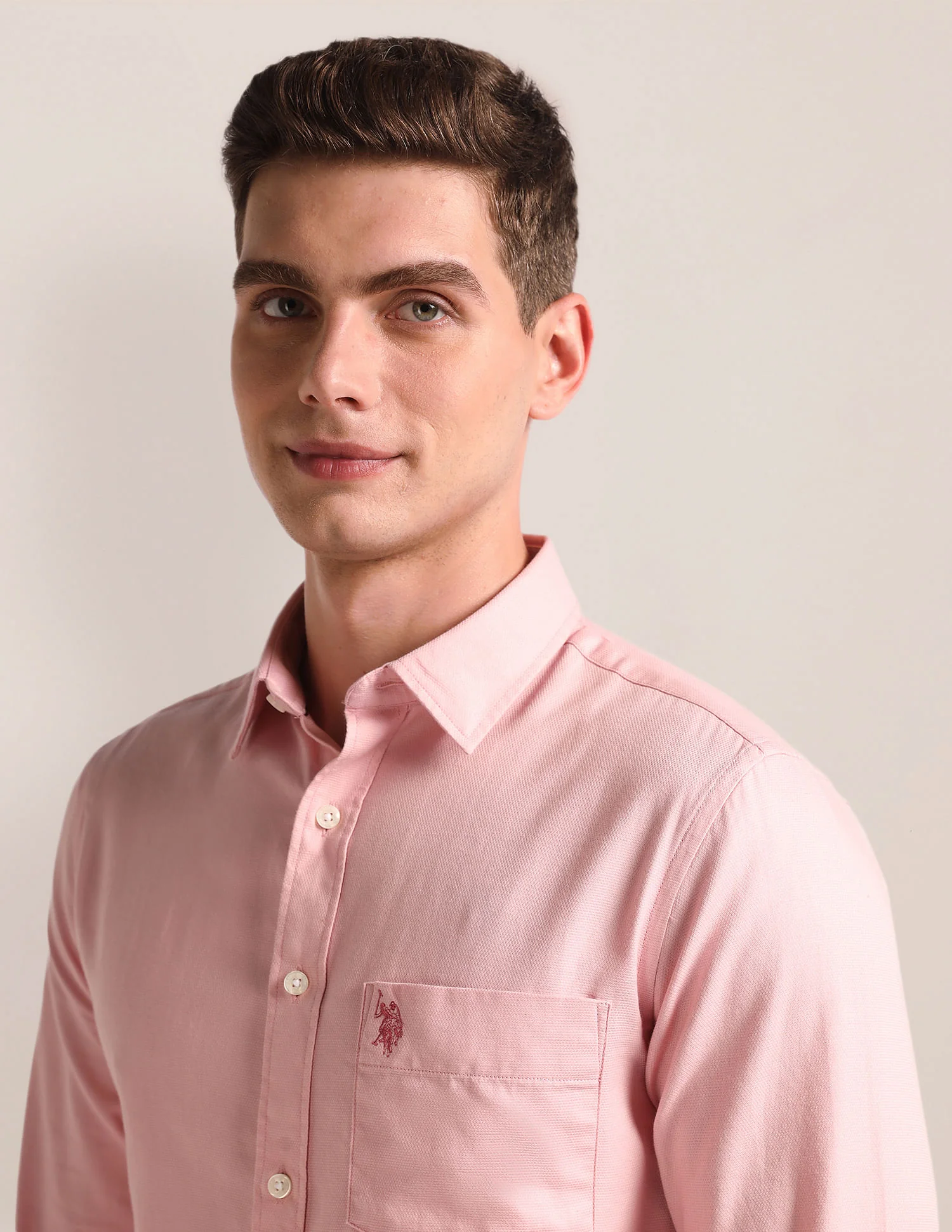 Tailored Regular Fit Solid Shirt - Image 7