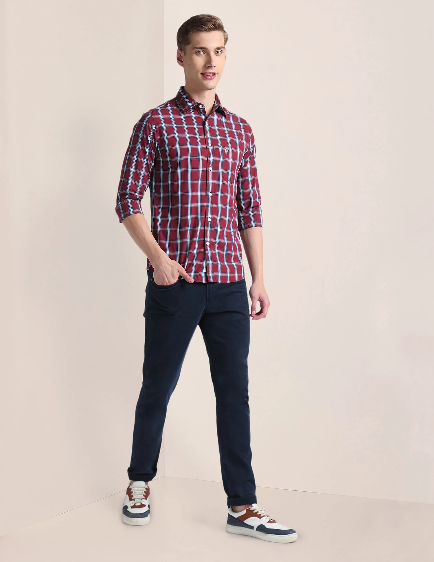 Tartan Check Tailored Fit Shirt - Image 3