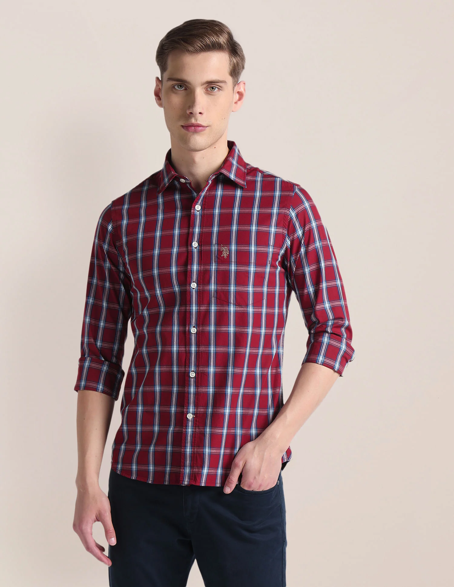 Tartan Check Tailored Fit Shirt - Image 6