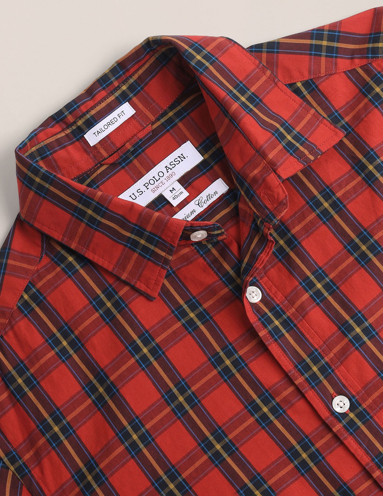 Tartan Check Tailored Fit Shirt - Image 2