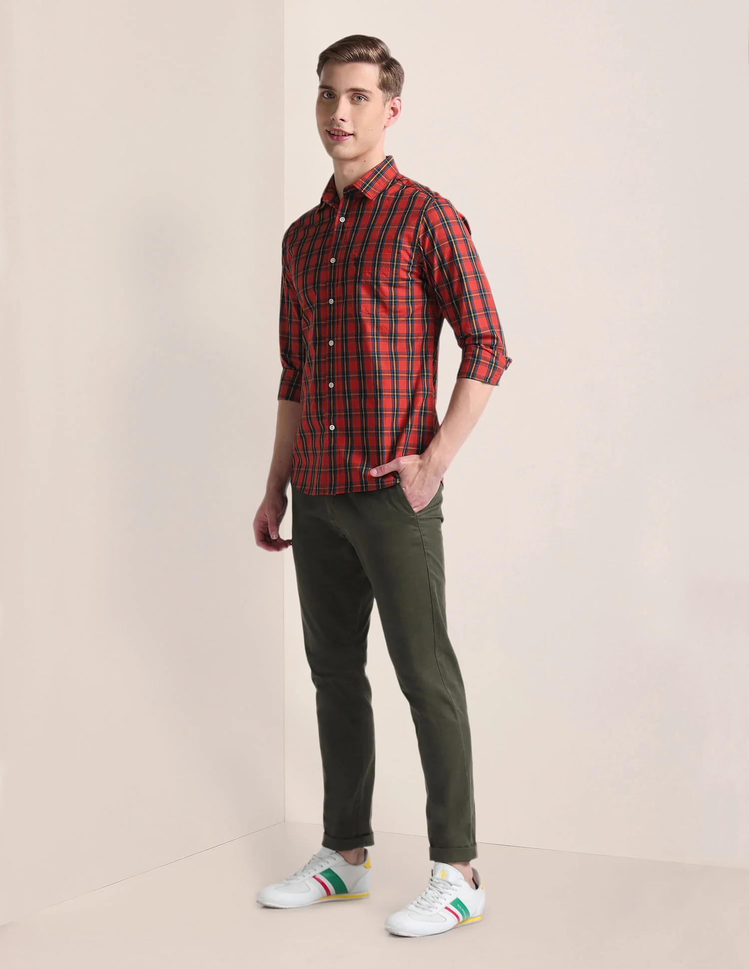 Tartan Check Tailored Fit Shirt - Image 3