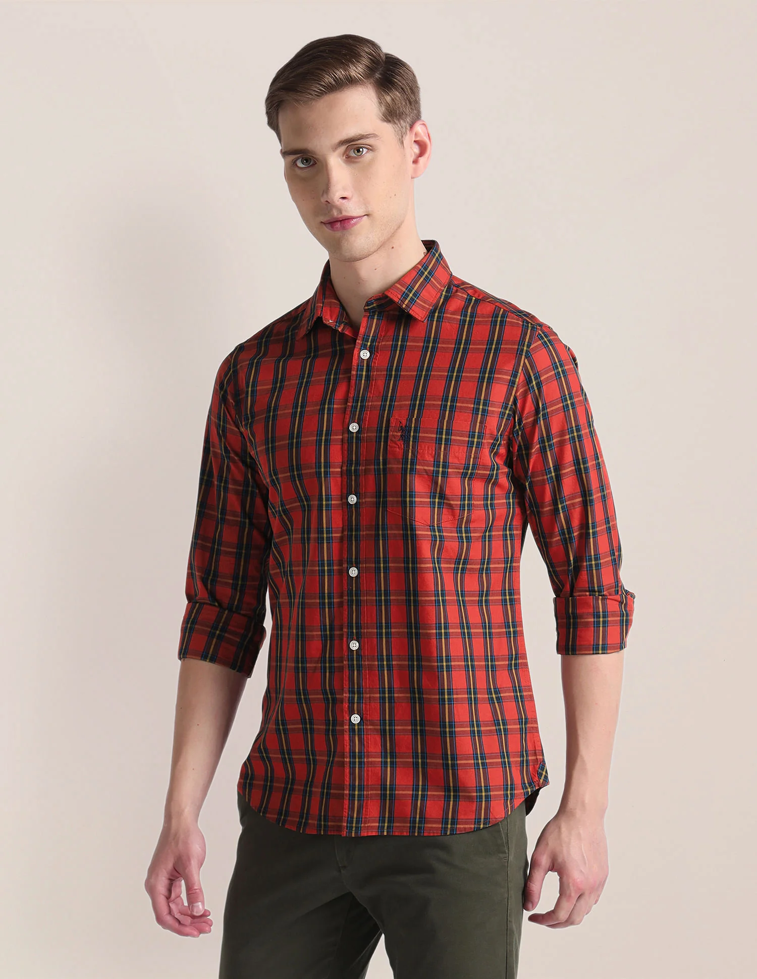 Tartan Check Tailored Fit Shirt - Image 4