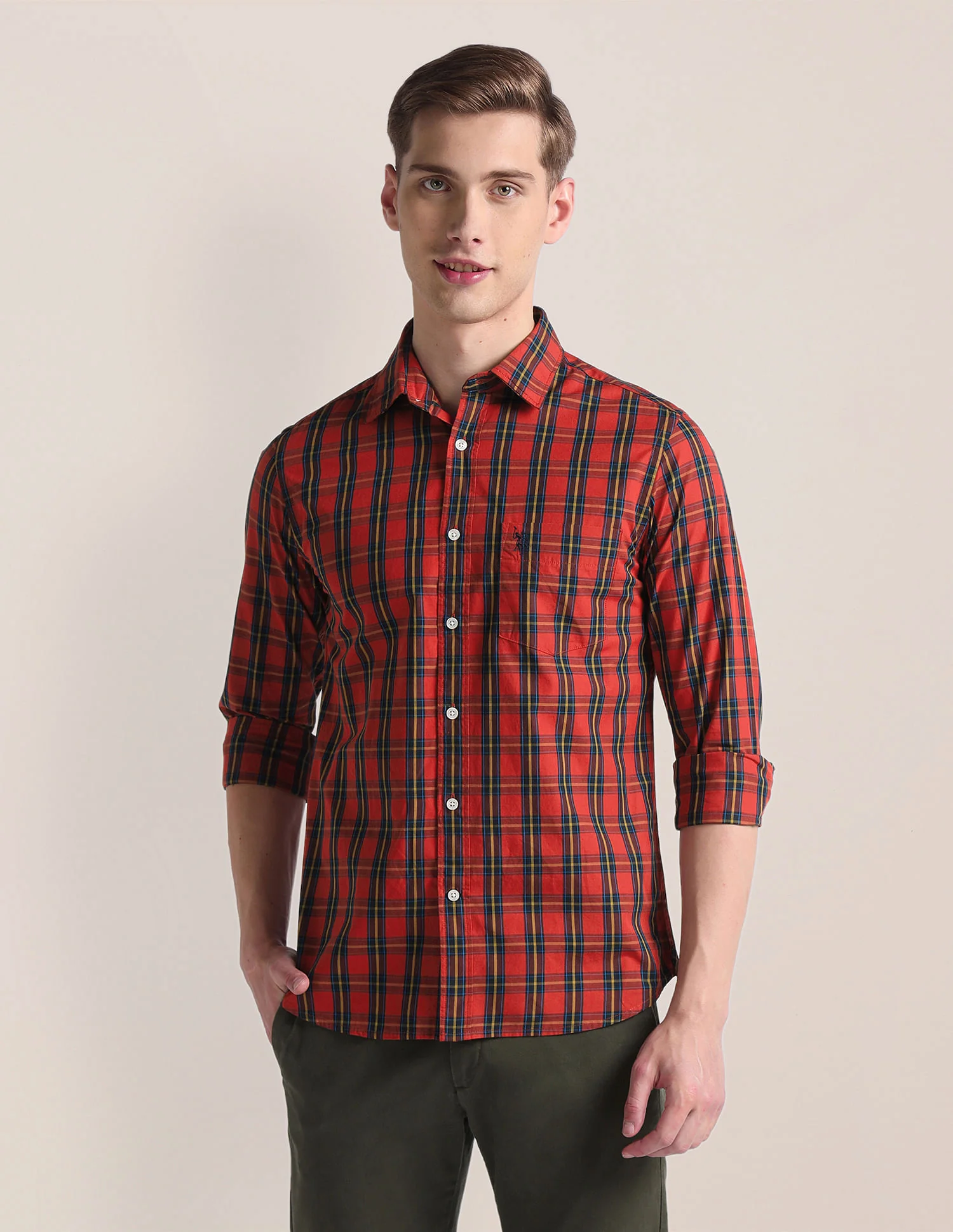 Tartan Check Tailored Fit Shirt - Image 6