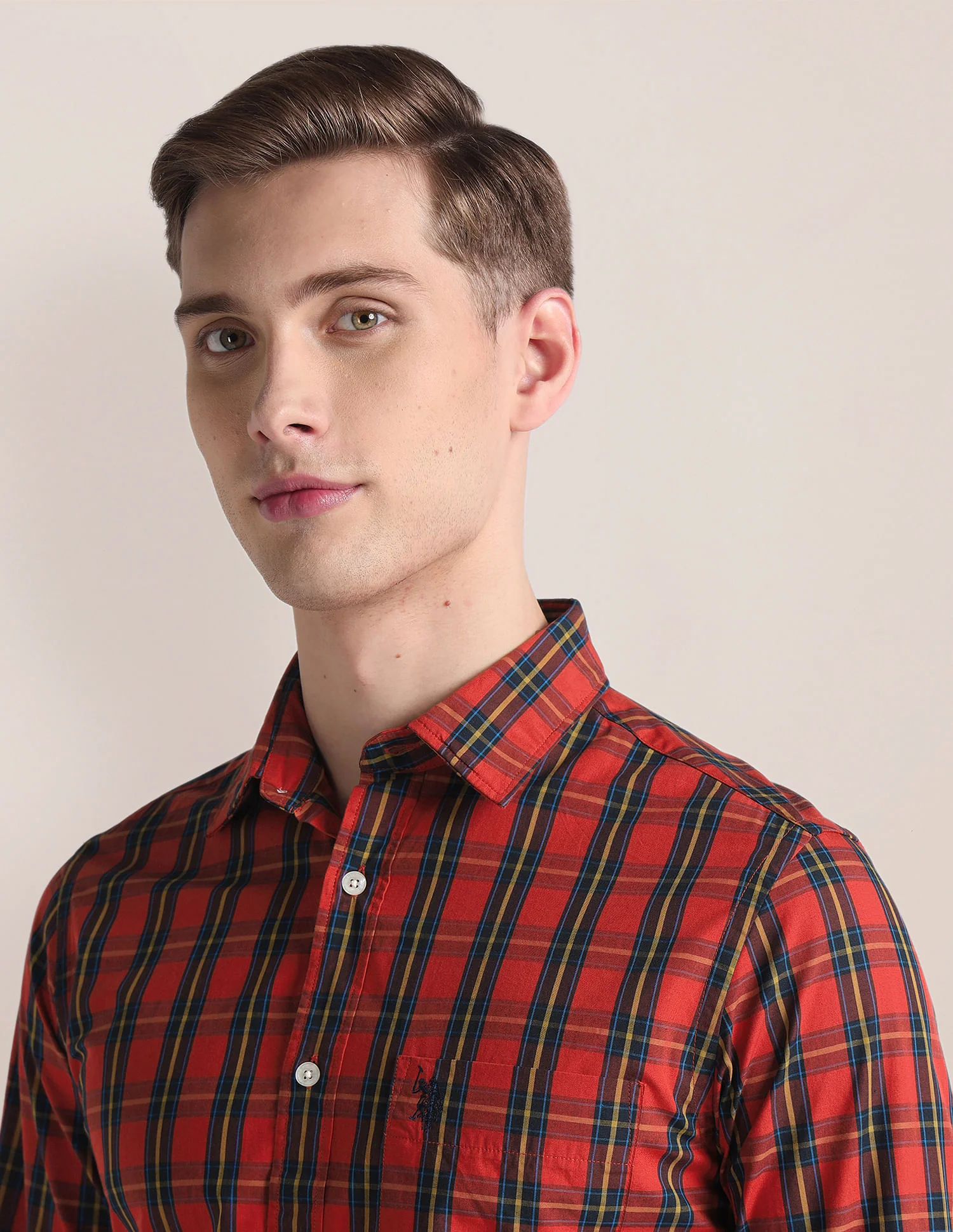 Tartan Check Tailored Fit Shirt - Image 7