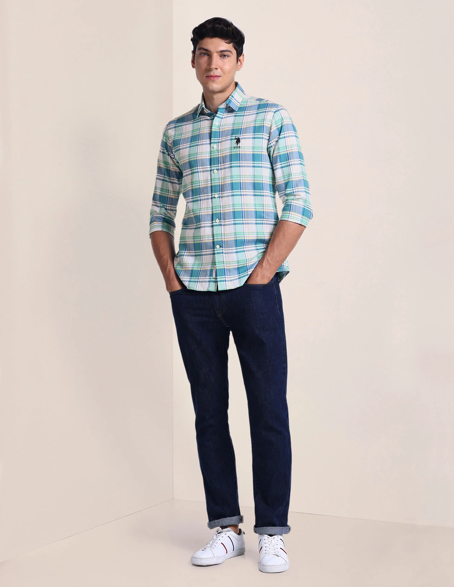Tartan Check Tailored Fit Shirt - Image 3