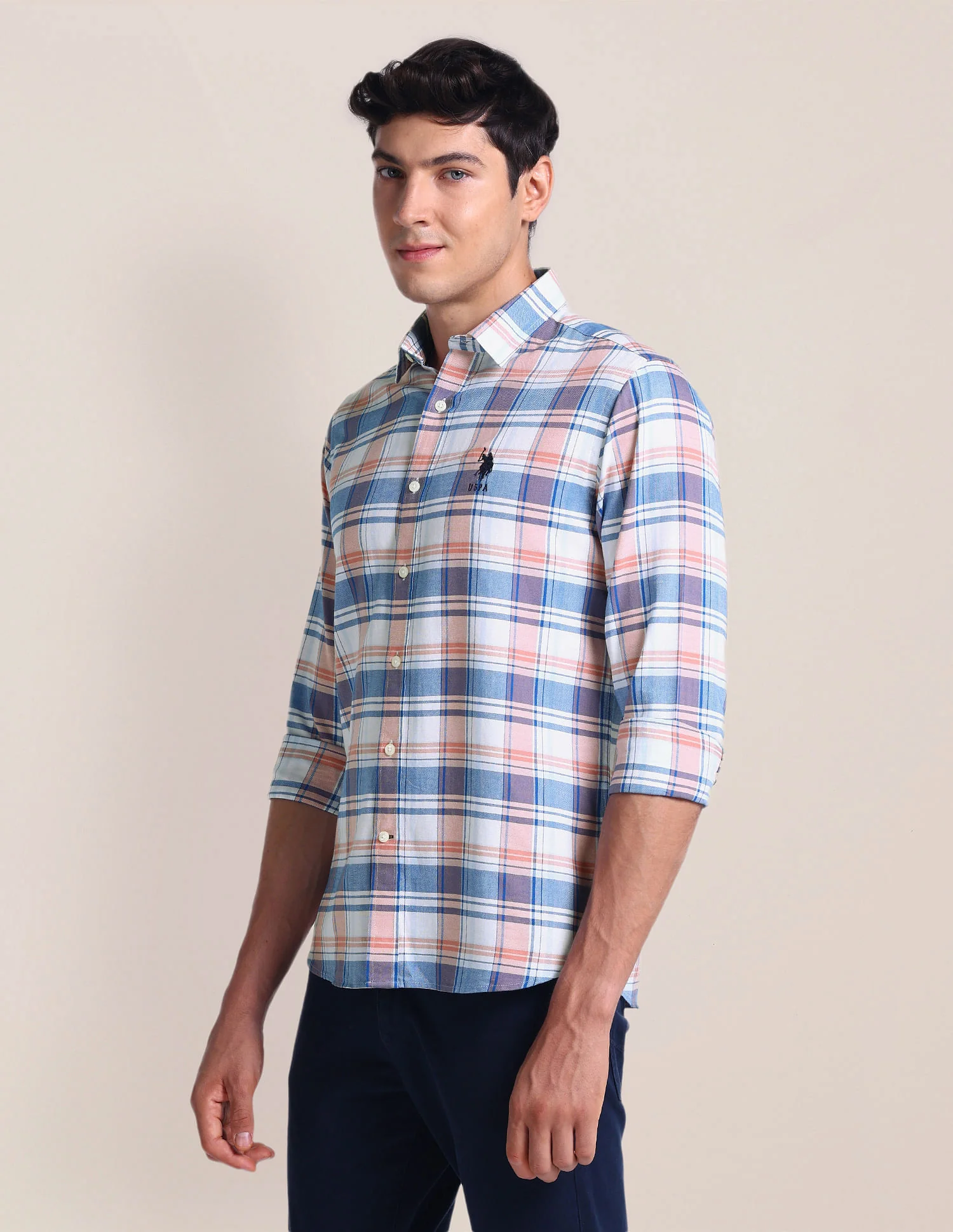 Tartan Check Tailored Fit Shirt - Image 4