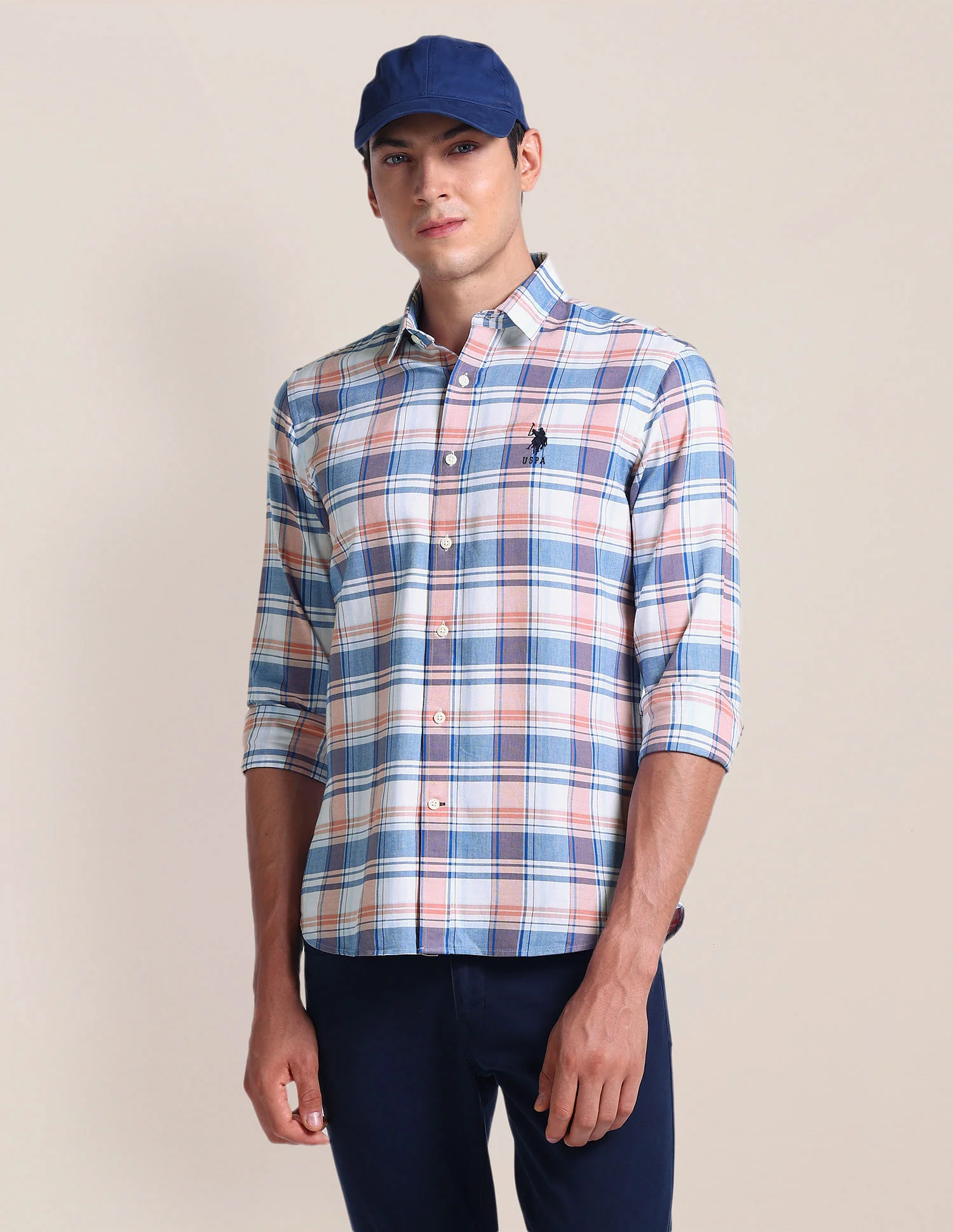 Tartan Check Tailored Fit Shirt - Image 6