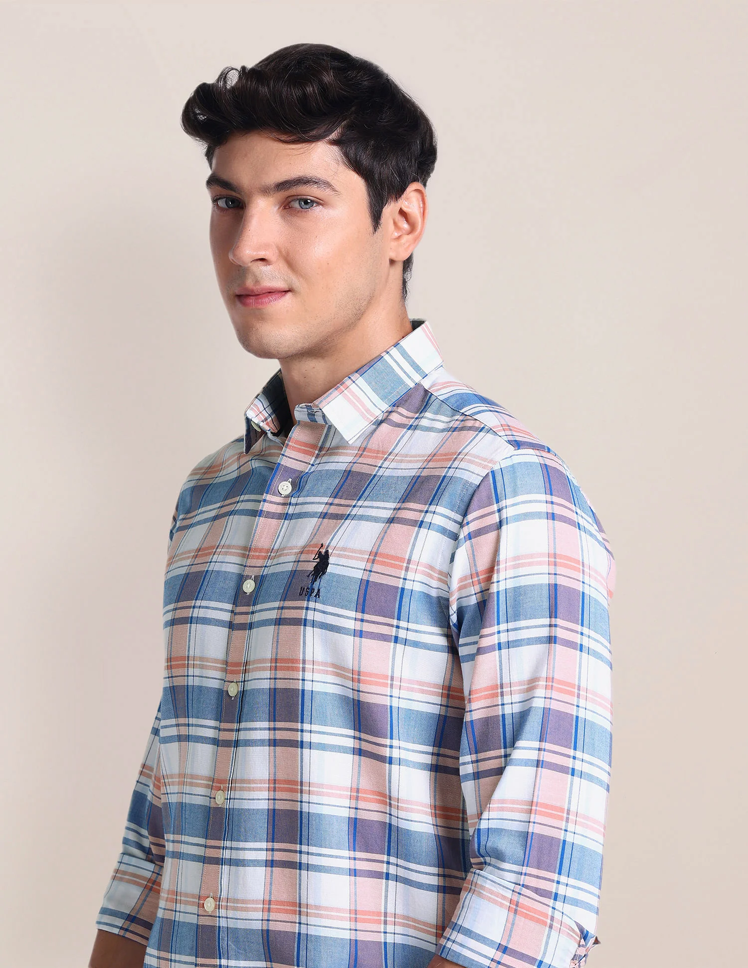 Tartan Check Tailored Fit Shirt - Image 7