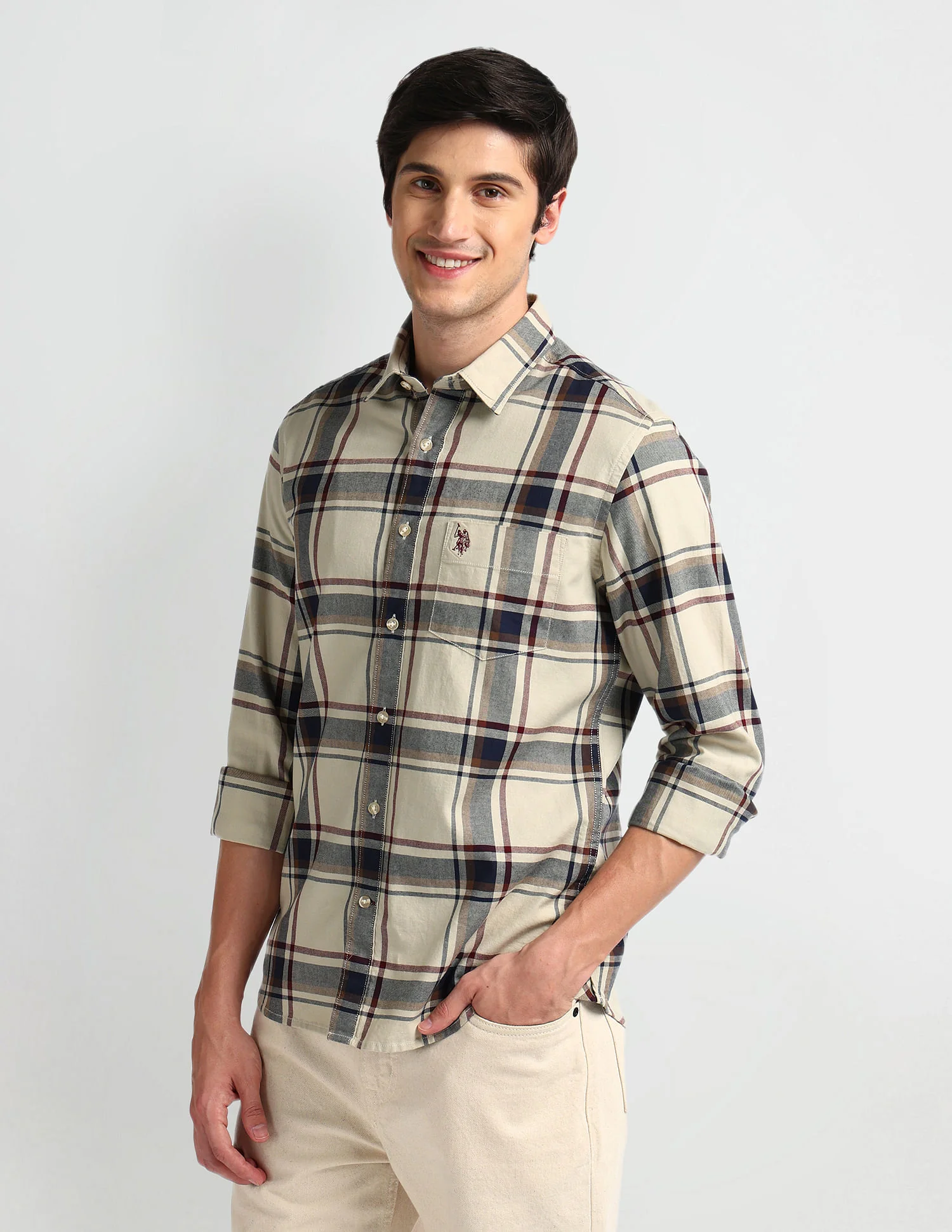 Tartan Check Tailored Fit Shirt - Image 4