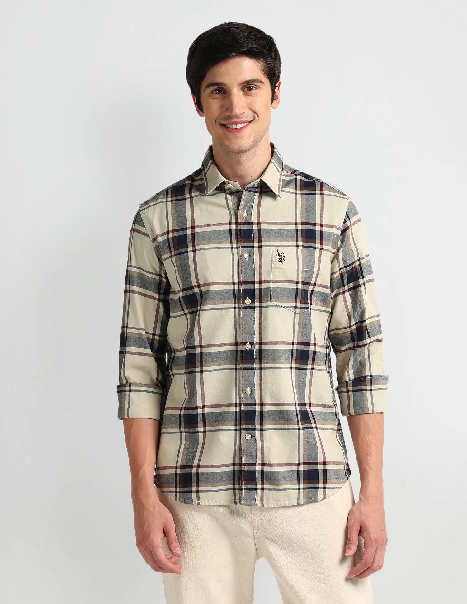 Tartan Check Tailored Fit Shirt - Image 6