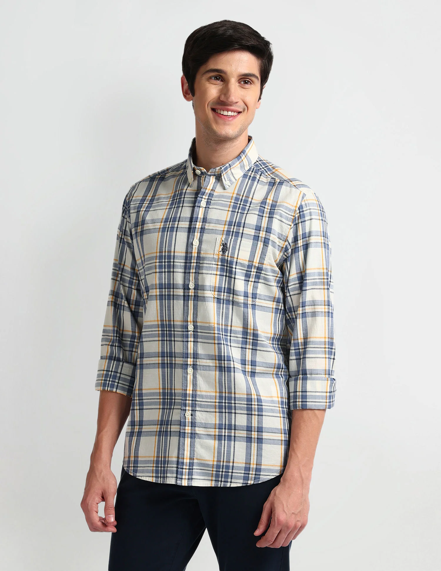 Tartan Check Tailored Fit Shirt - Image 4