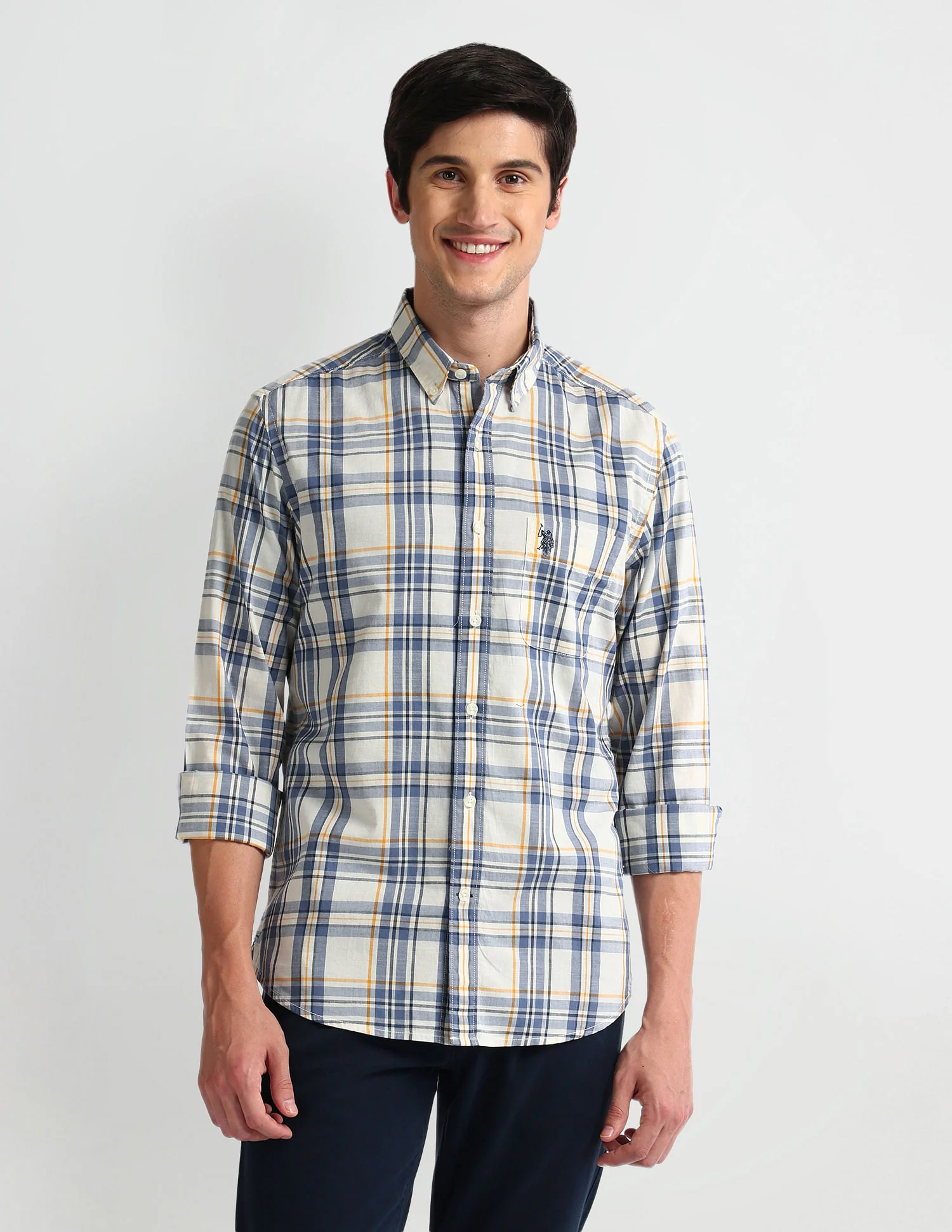 Tartan Check Tailored Fit Shirt - Image 6