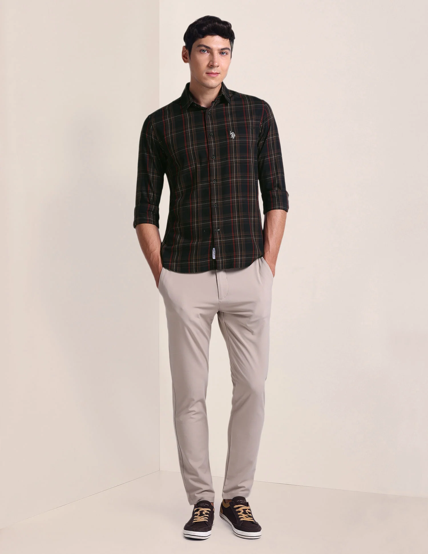 Tartan Check Tailored Fit Shirt - Image 3
